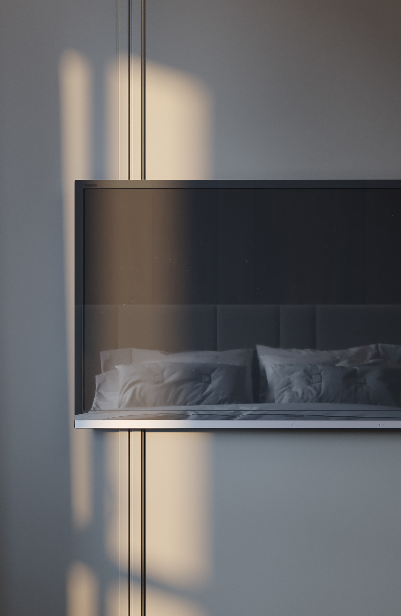 bedroom，Internal，3D modeling，Architectural visualization，Interior design，