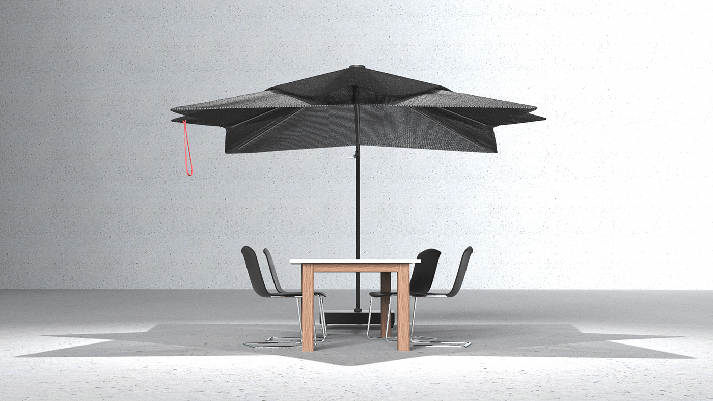 outdoors，umbrella，visualization，