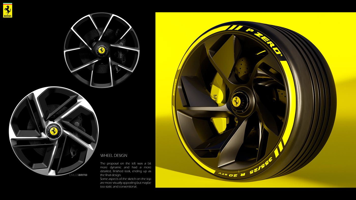 Ferrari，Automobile design，3D modeling，