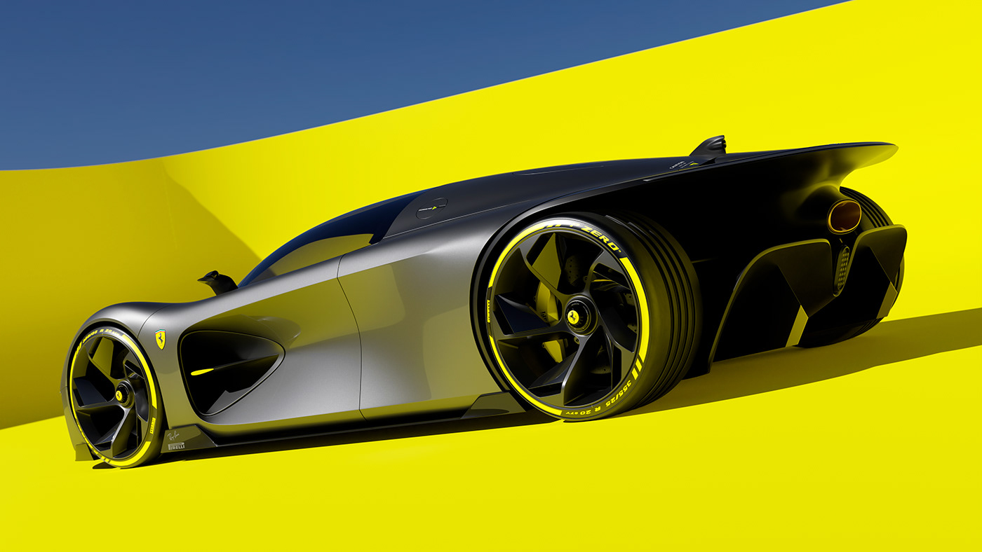 Ferrari，Automobile design，3D modeling，