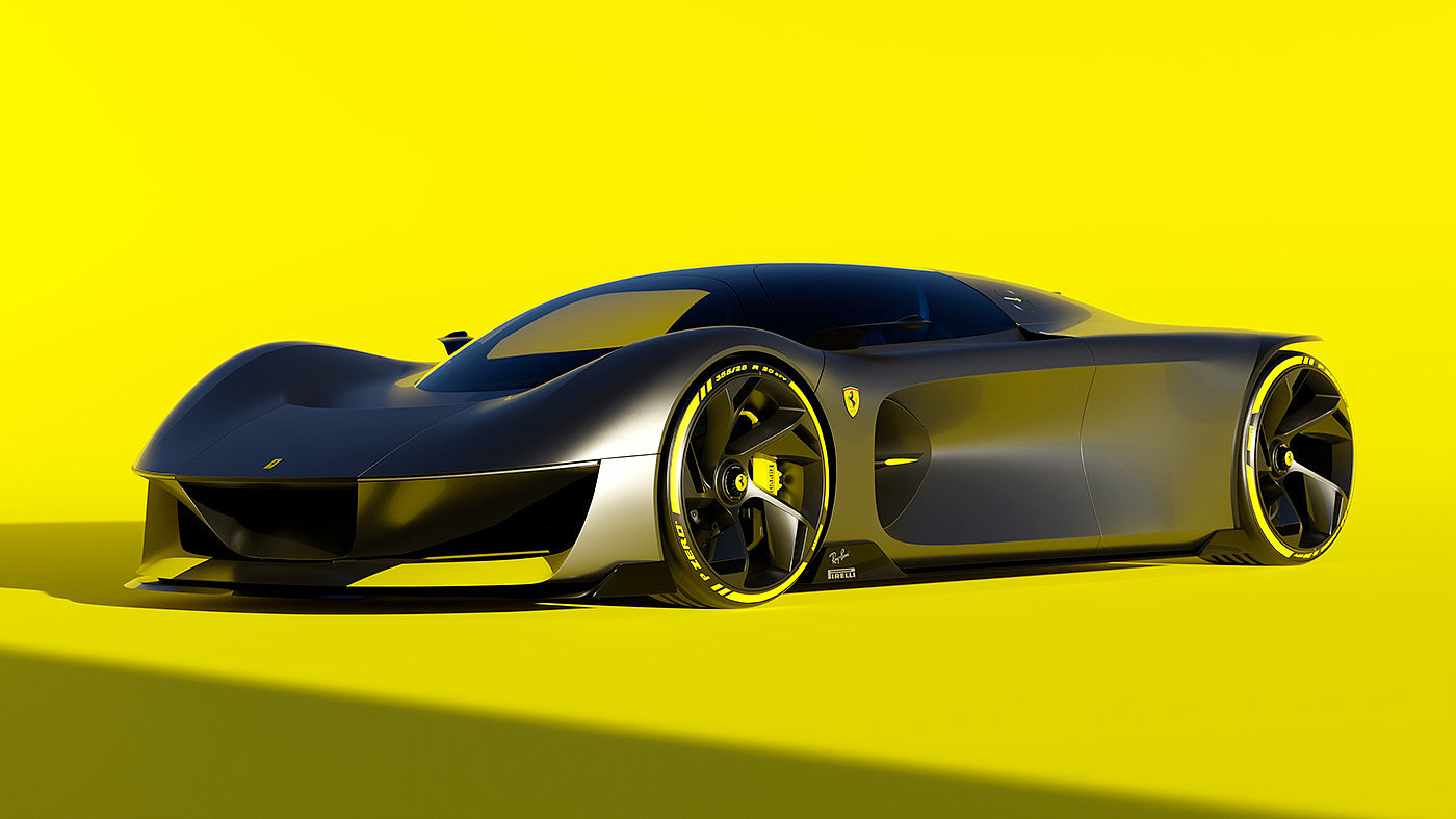 Ferrari，Automobile design，3D modeling，