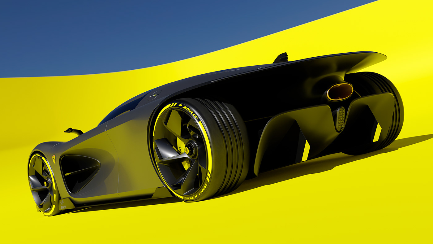 Ferrari，Automobile design，3D modeling，