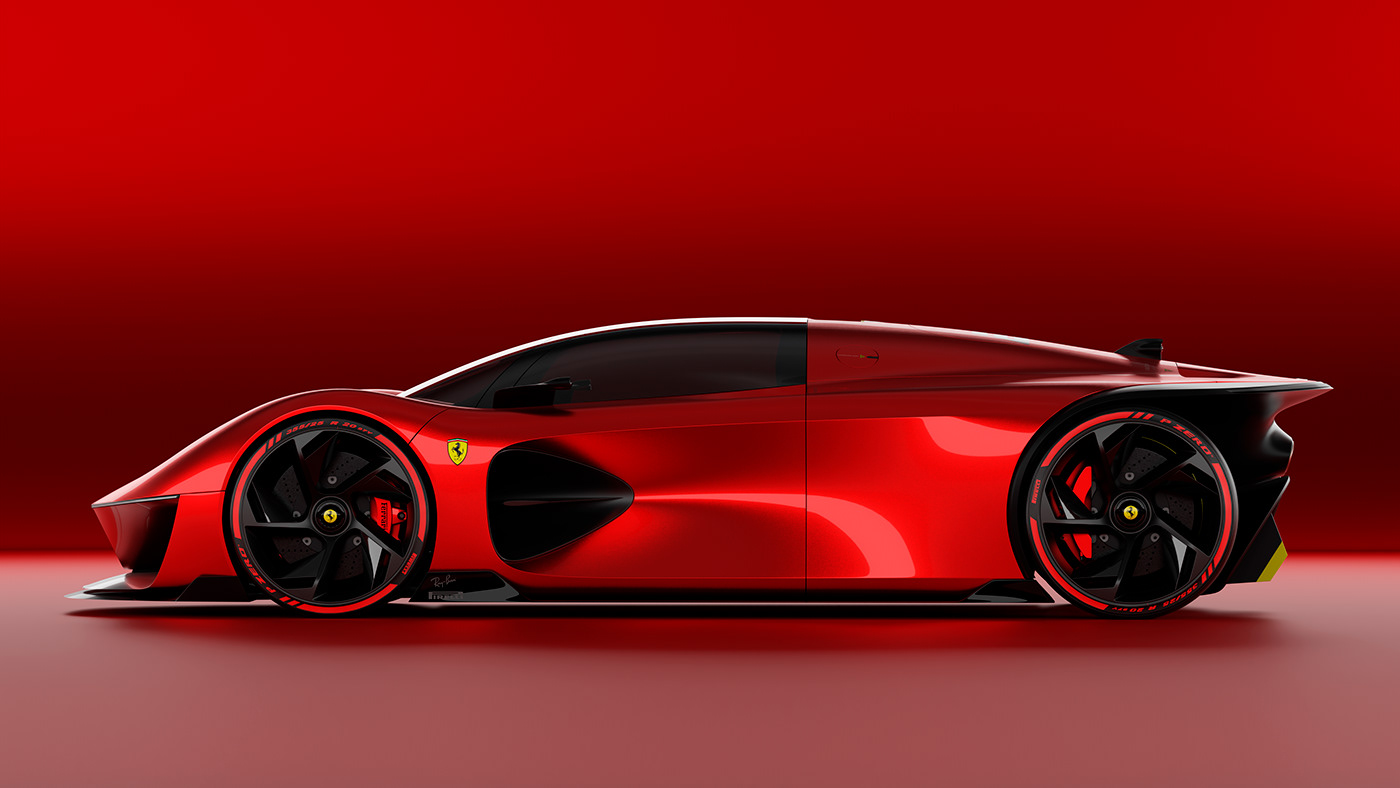 Ferrari，Automobile design，3D modeling，