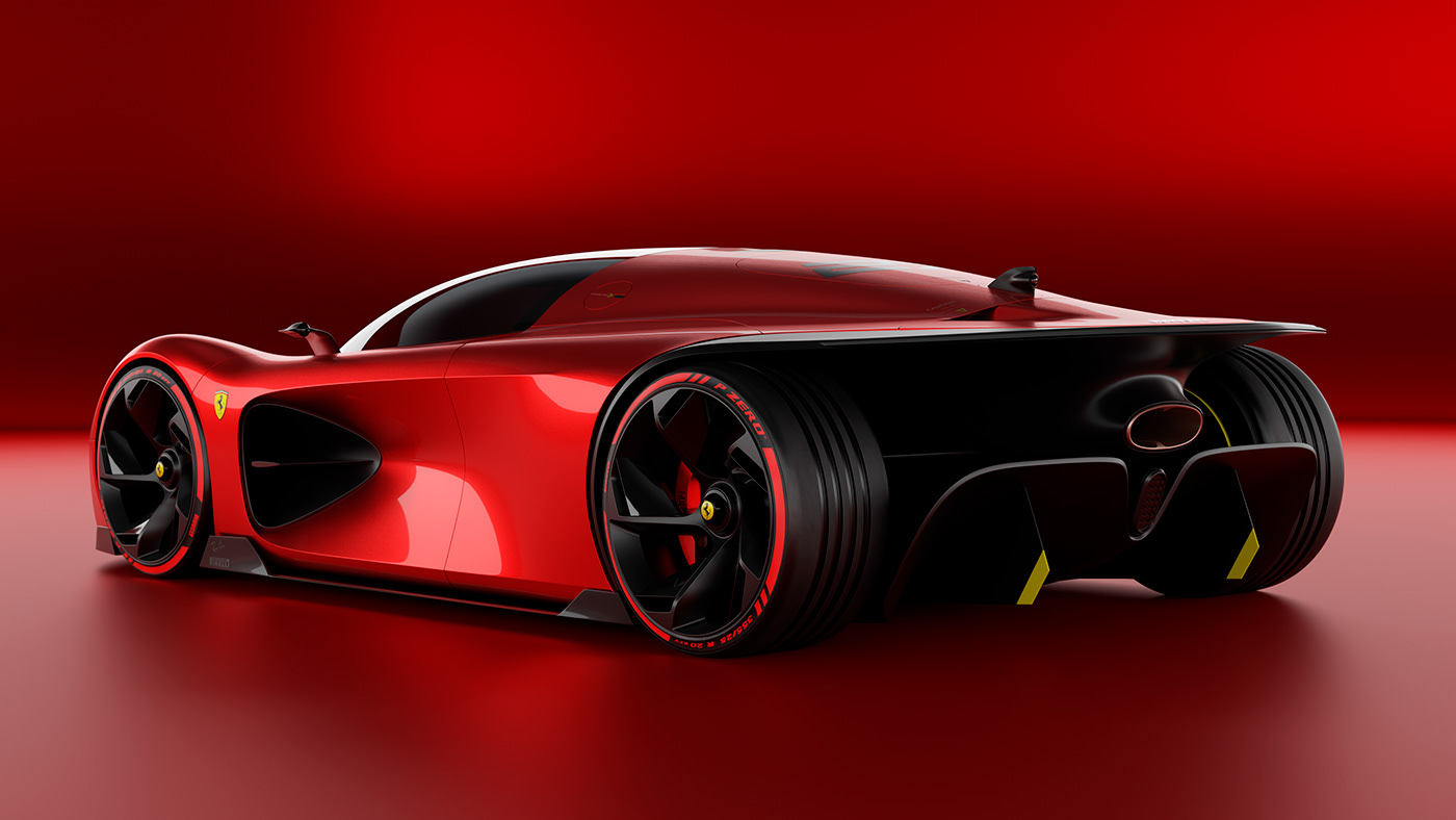 Ferrari，Automobile design，3D modeling，