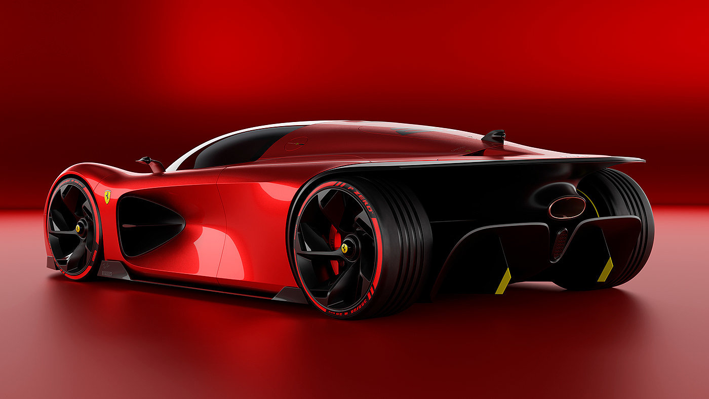 Ferrari，Automobile design，3D modeling，