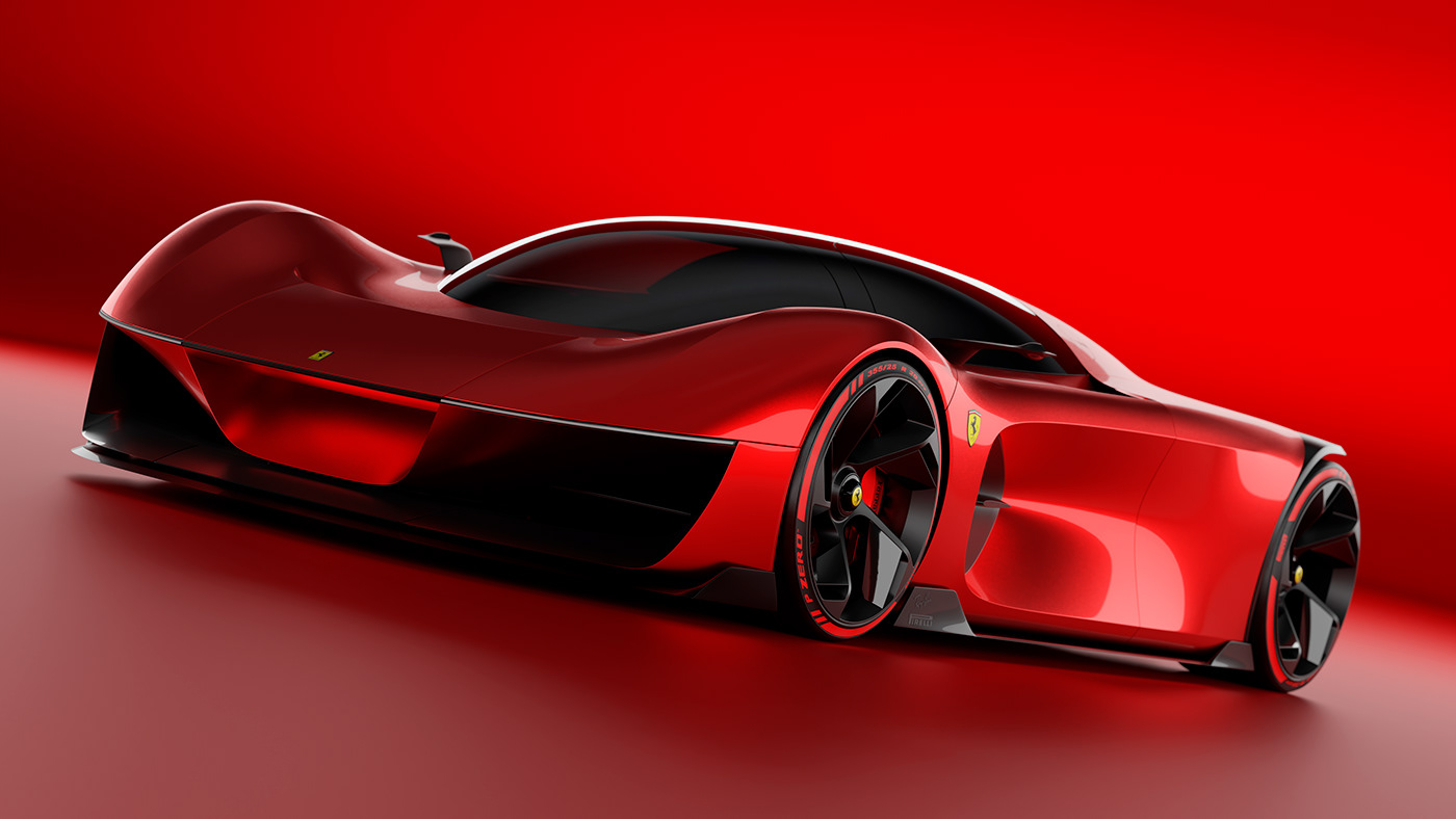 Ferrari，Automobile design，3D modeling，