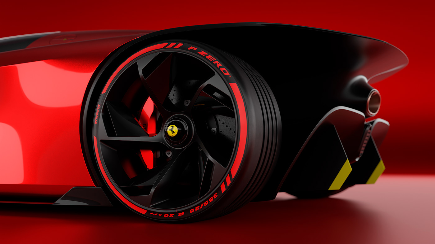 Ferrari，Automobile design，3D modeling，