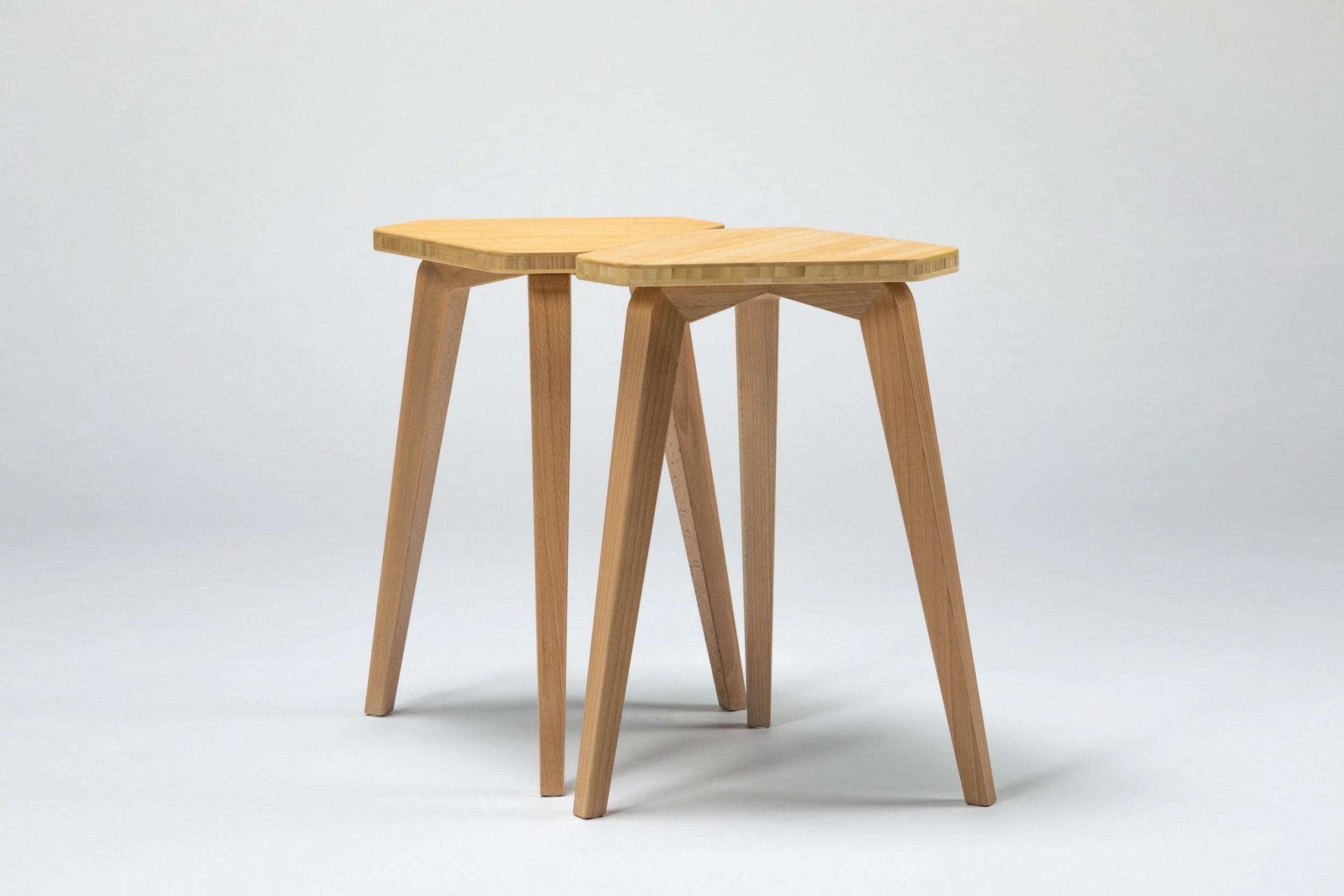 geometry，stool，wood，triangle，bamboo clappers，