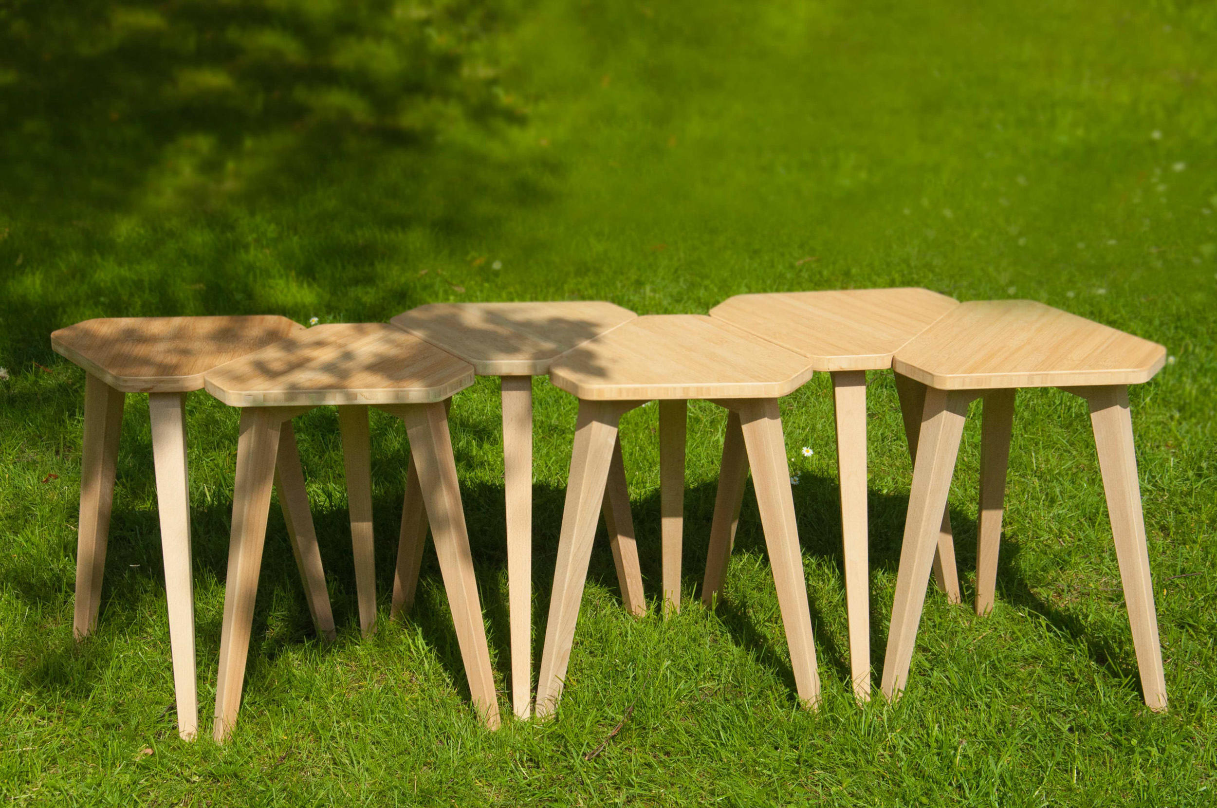 geometry，stool，wood，triangle，bamboo clappers，