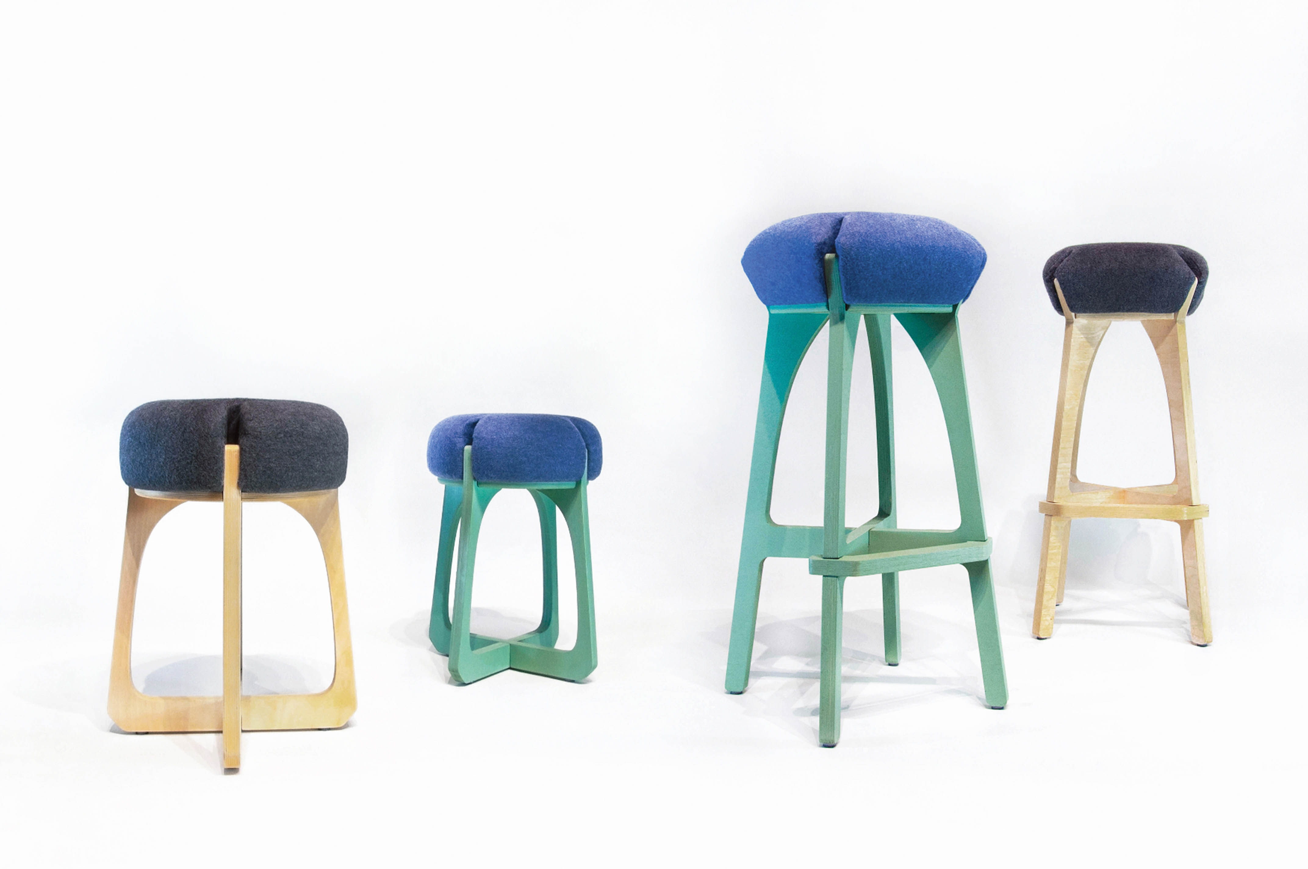 Mushroom，Stool，Mortise and tenon，Solid wood multilayer board，removable ，modern，