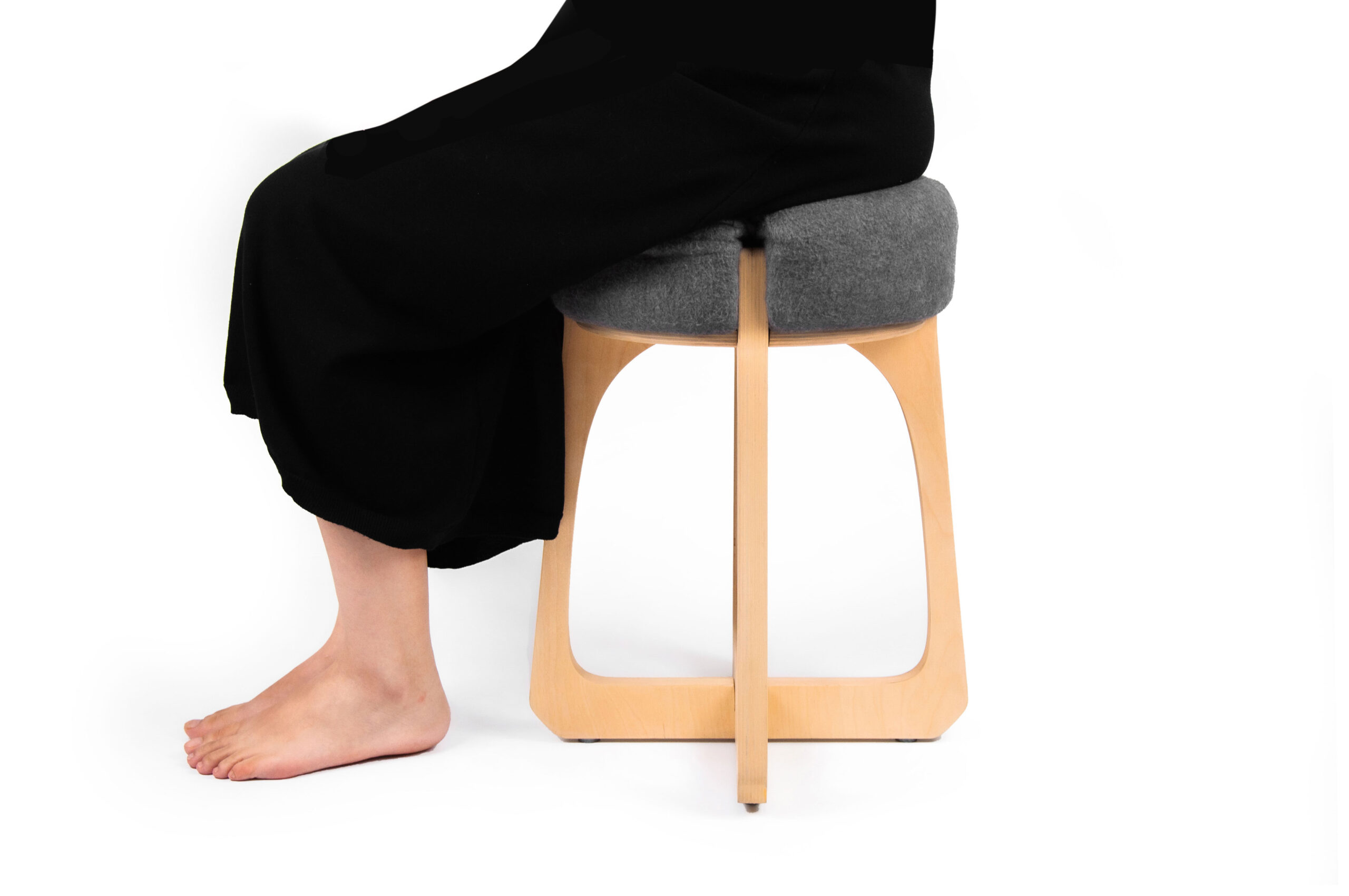 Mushroom，Stool，Mortise and tenon，Solid wood multilayer board，removable ，modern，