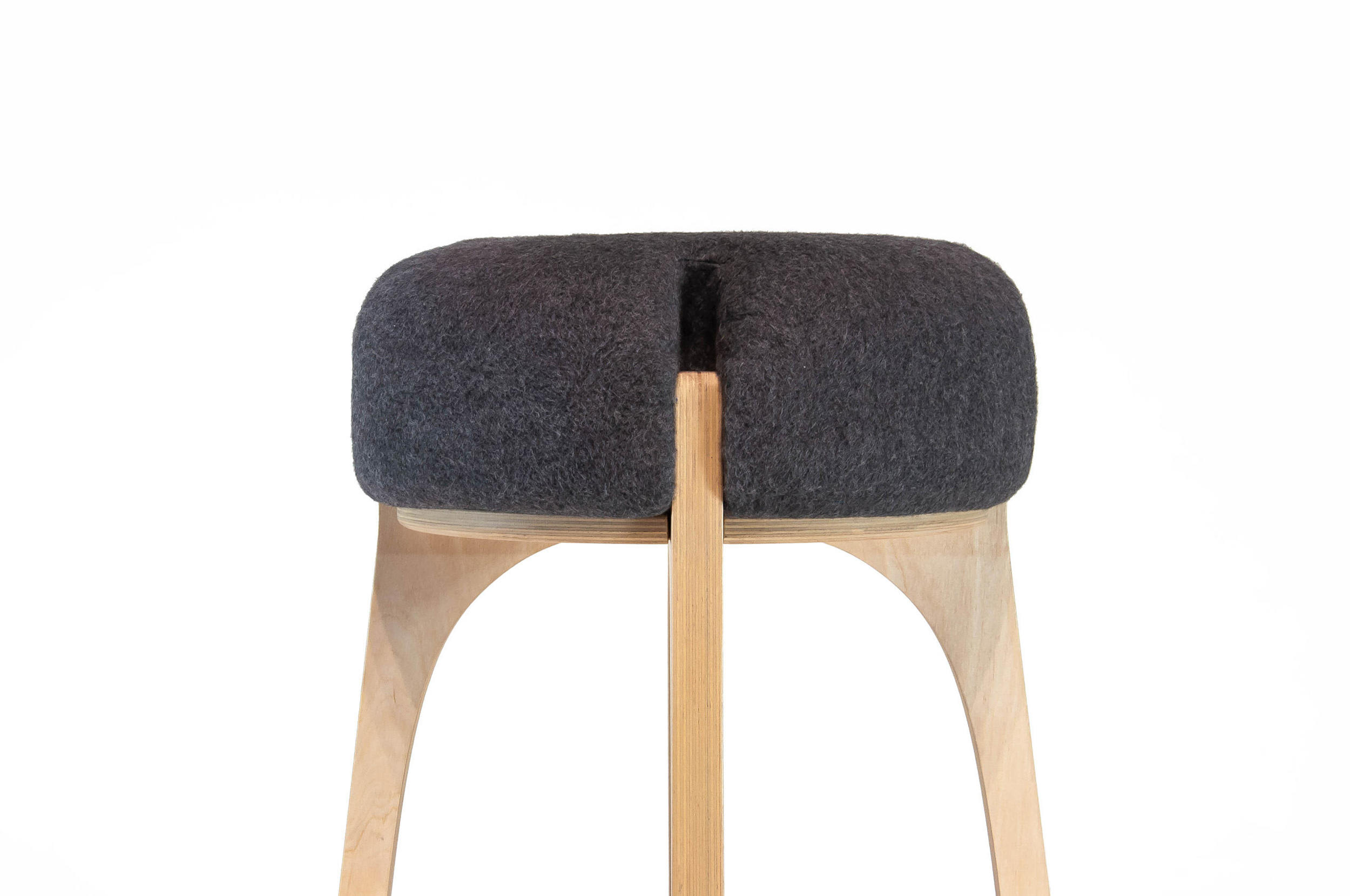 Mushroom，Stool，Mortise and tenon，Solid wood multilayer board，removable ，modern，