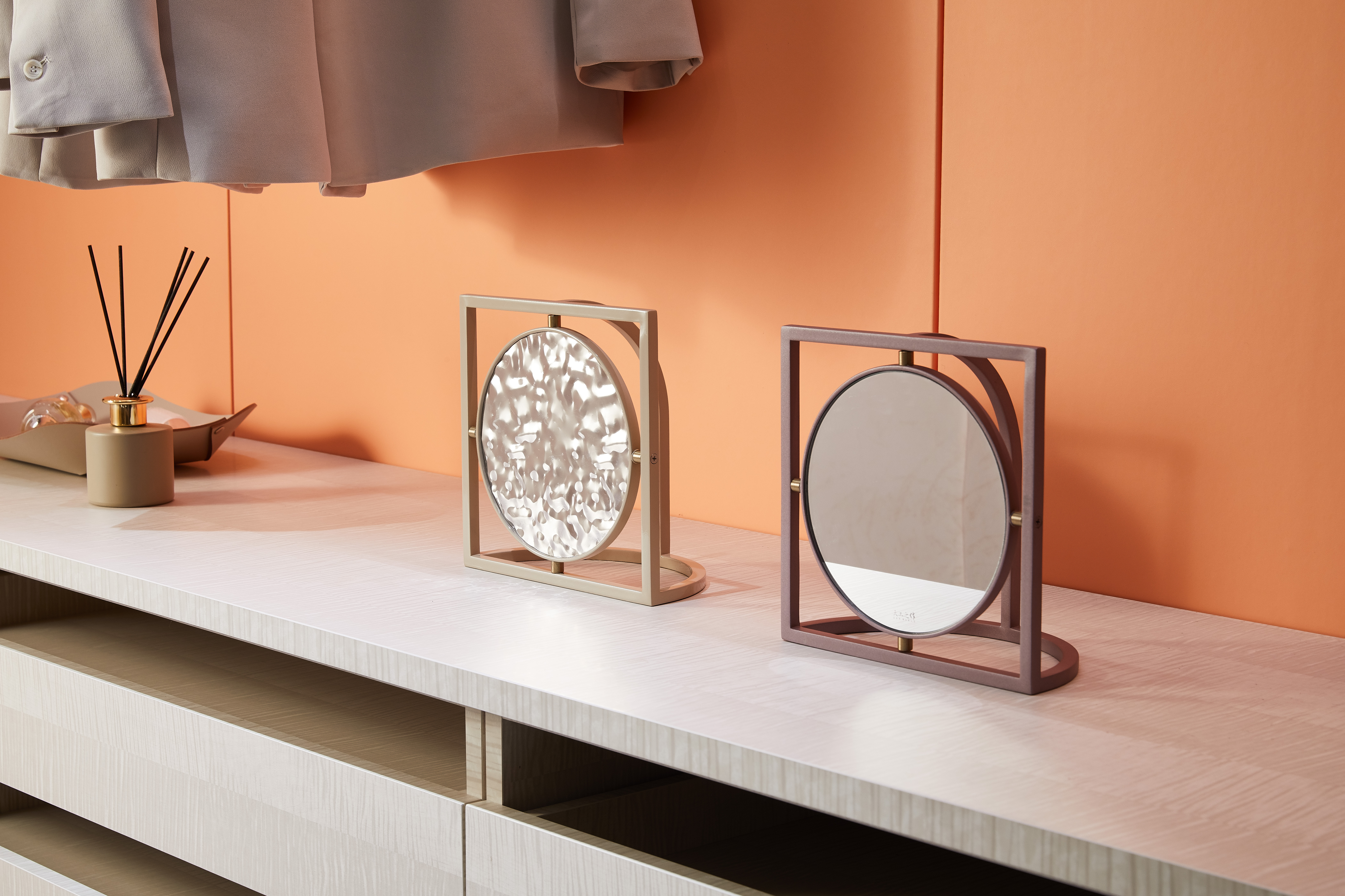 water ripple，stainless steel，Cosmetic mirror，Screen mirror，