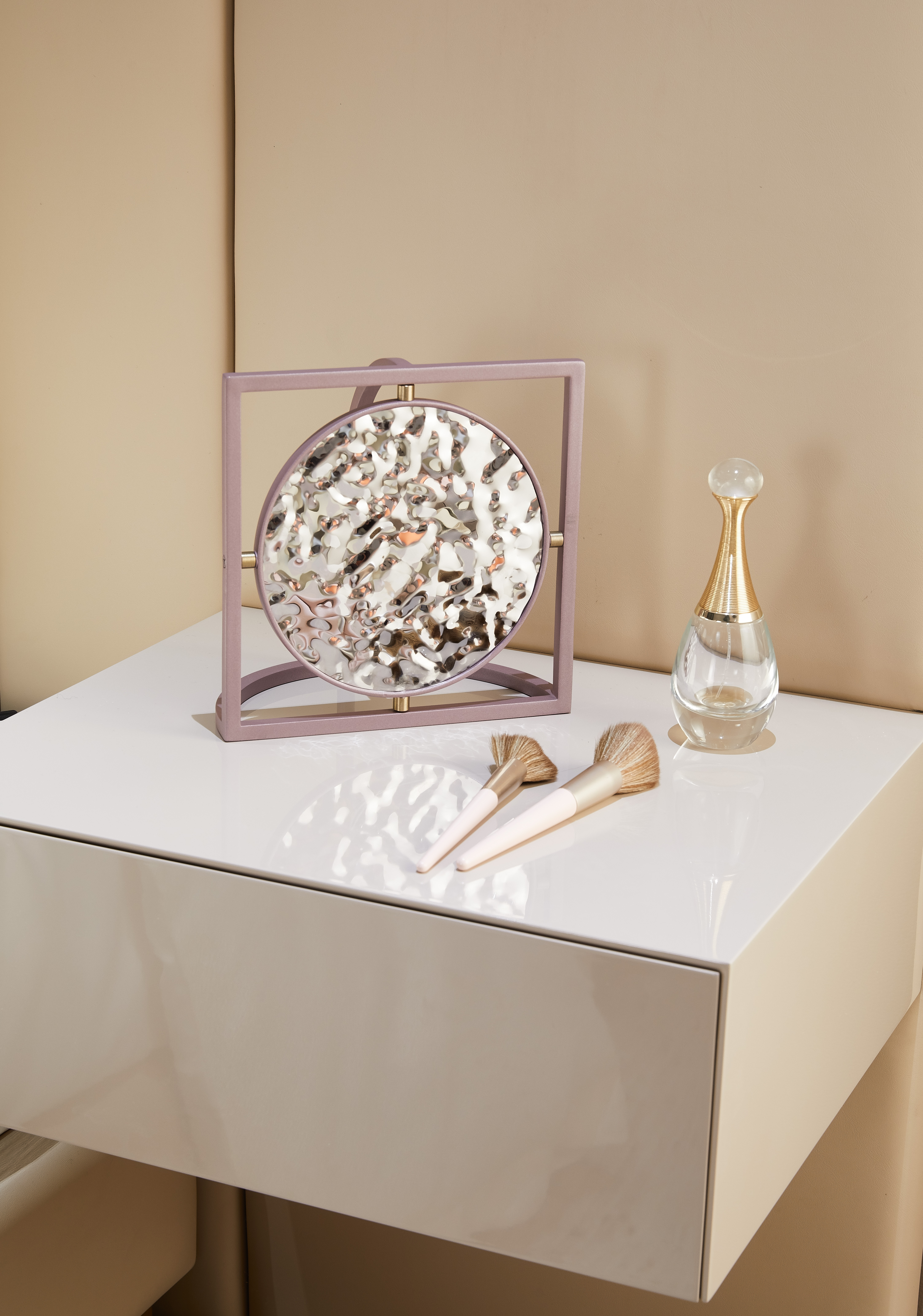 water ripple，stainless steel，Cosmetic mirror，Screen mirror，