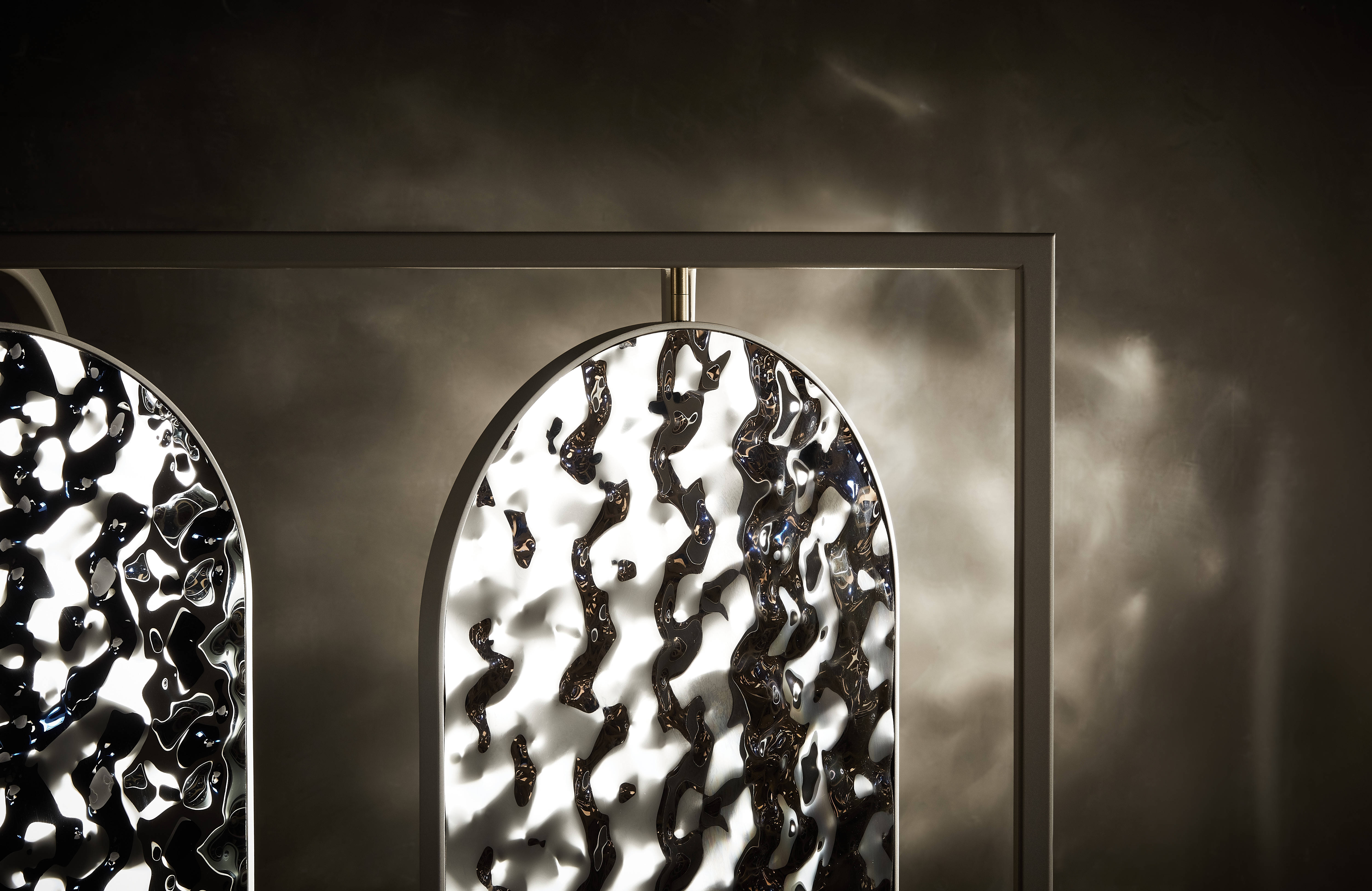 water ripple，stainless steel，Cosmetic mirror，Screen mirror，