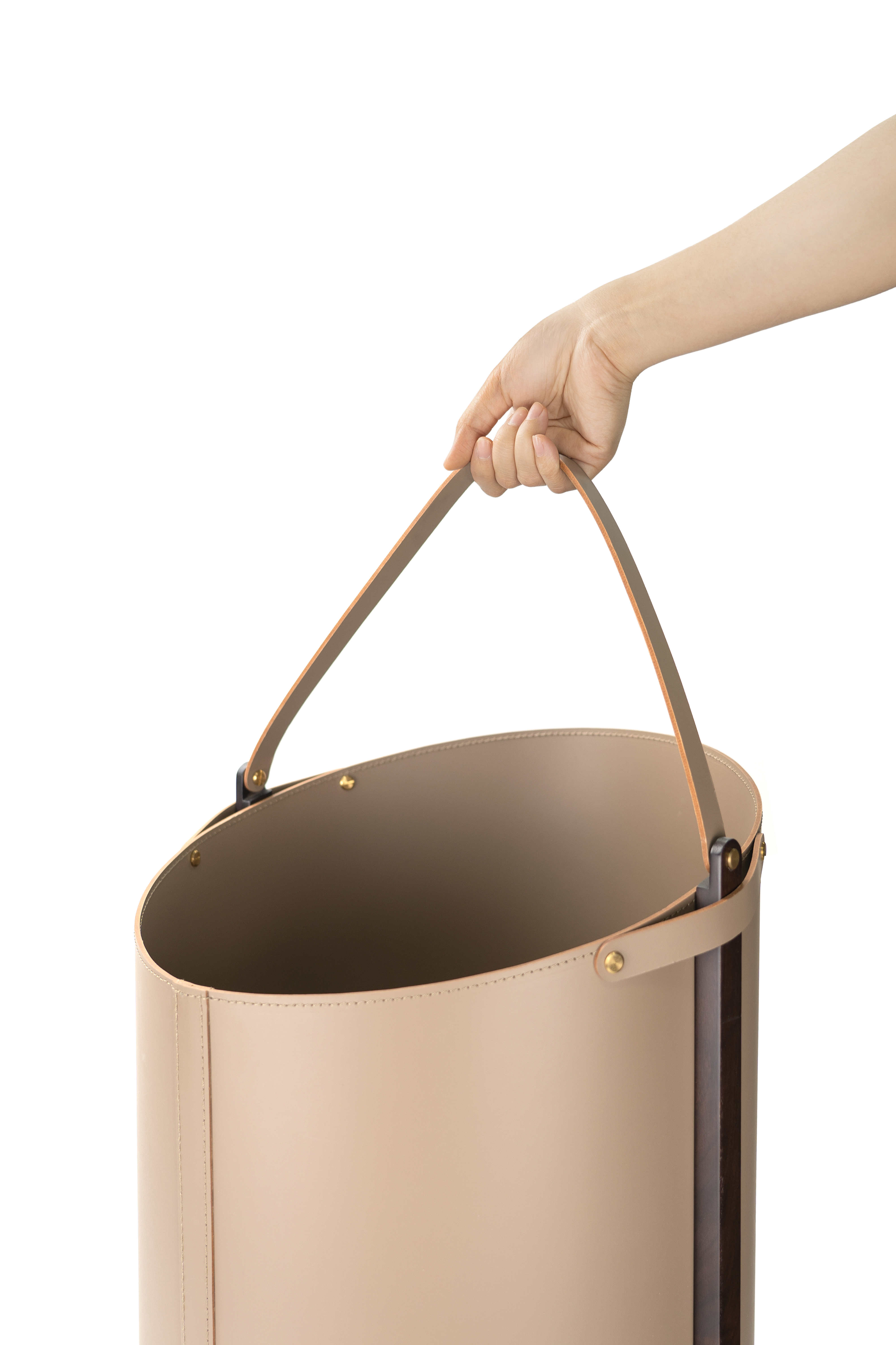 Clothes basket，Receive，Saddle skin，solid wood，