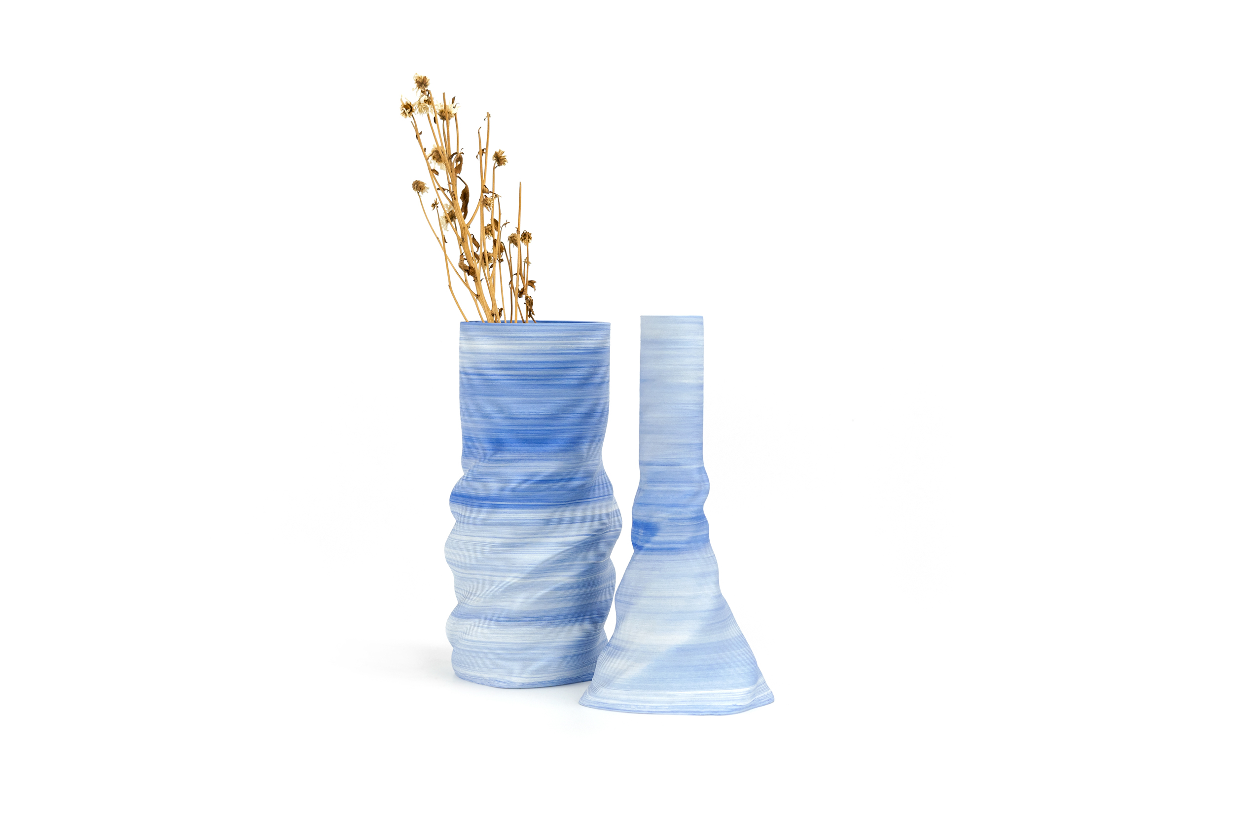 vase，Parameterization，3D printing，Ceramic printing，modern，sea wave，Gradient，