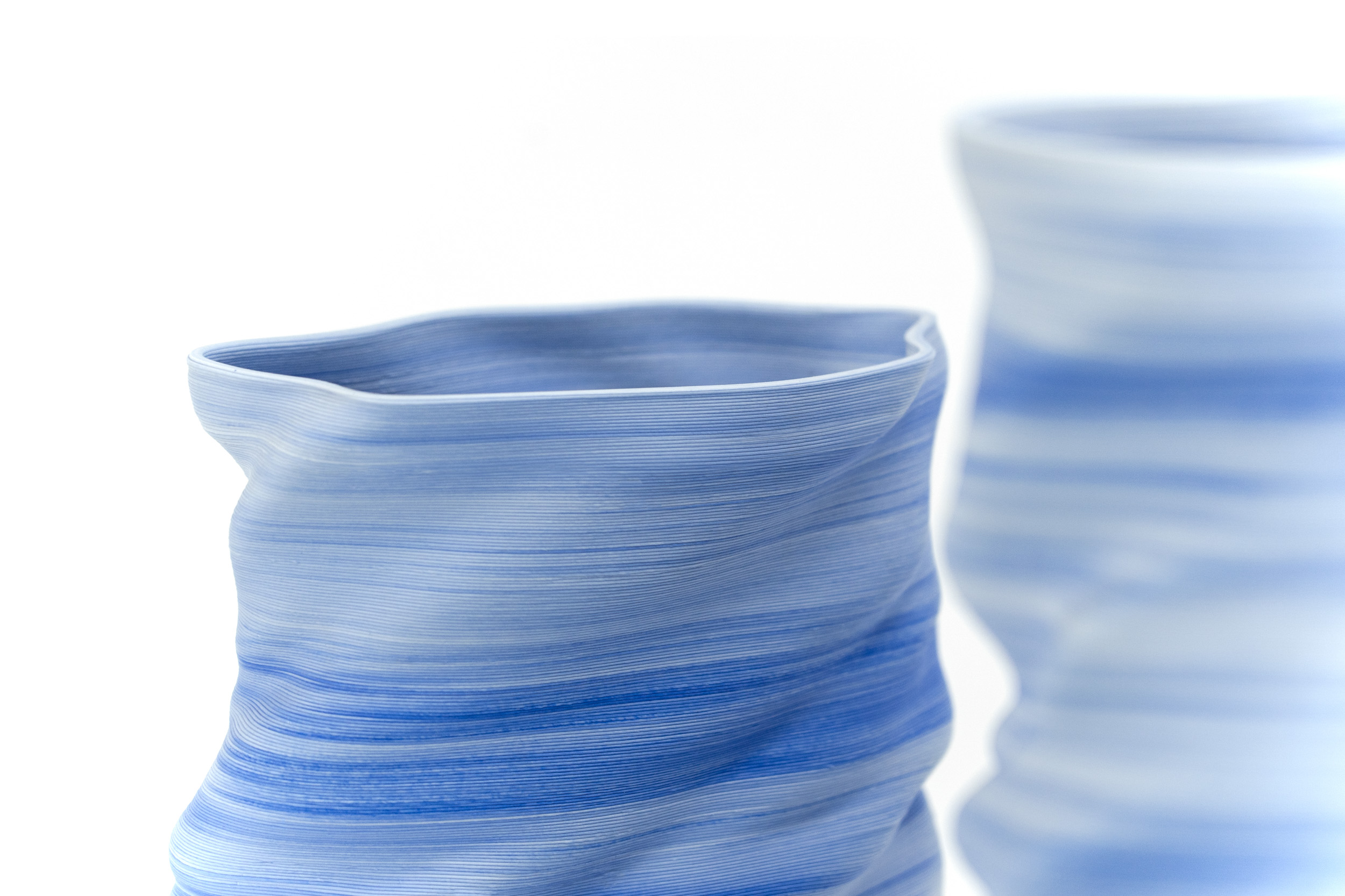 vase，Parameterization，3D printing，Ceramic printing，modern，sea wave，Gradient，