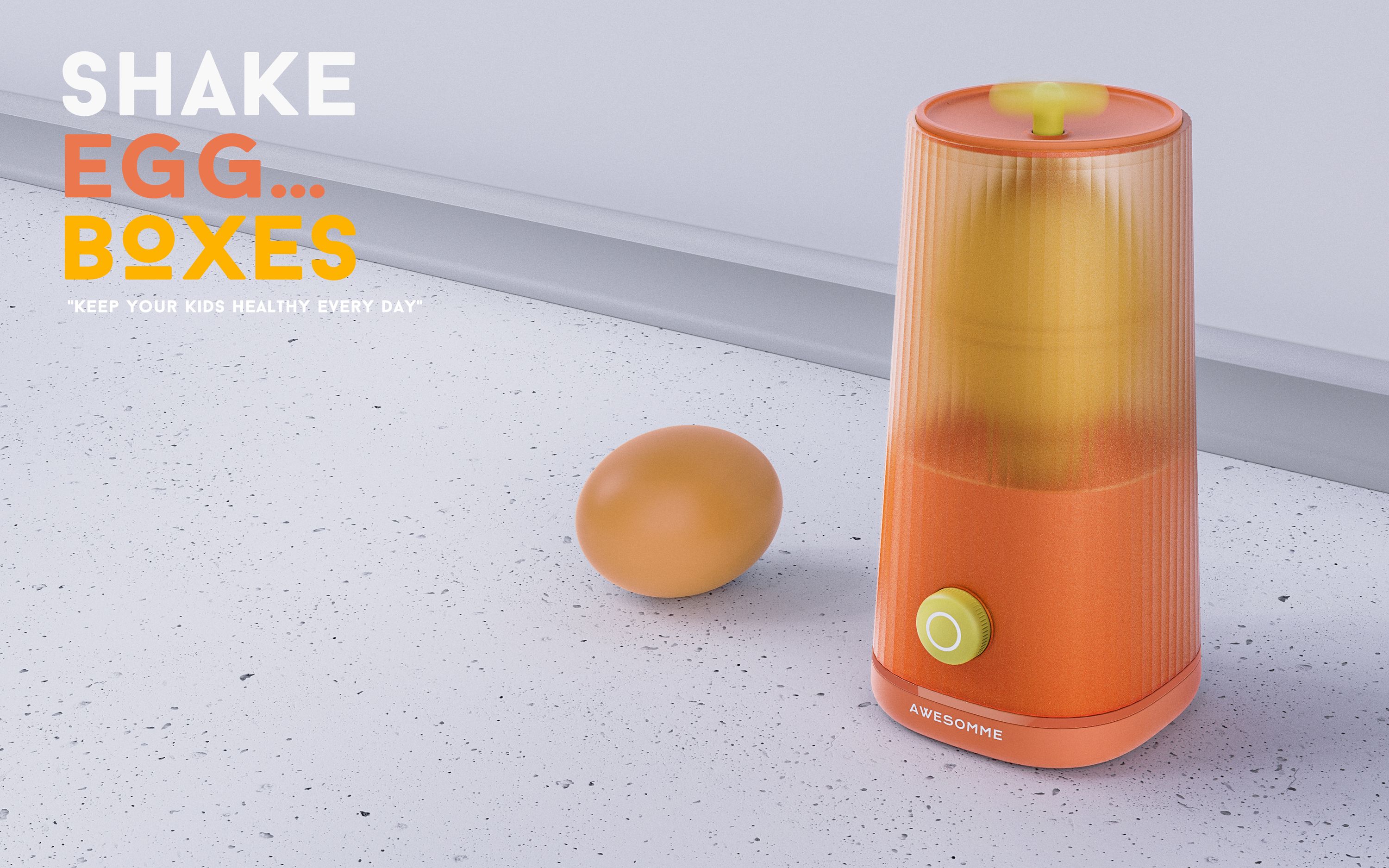 Kitchen appliances，industrial design，Egg thrower，