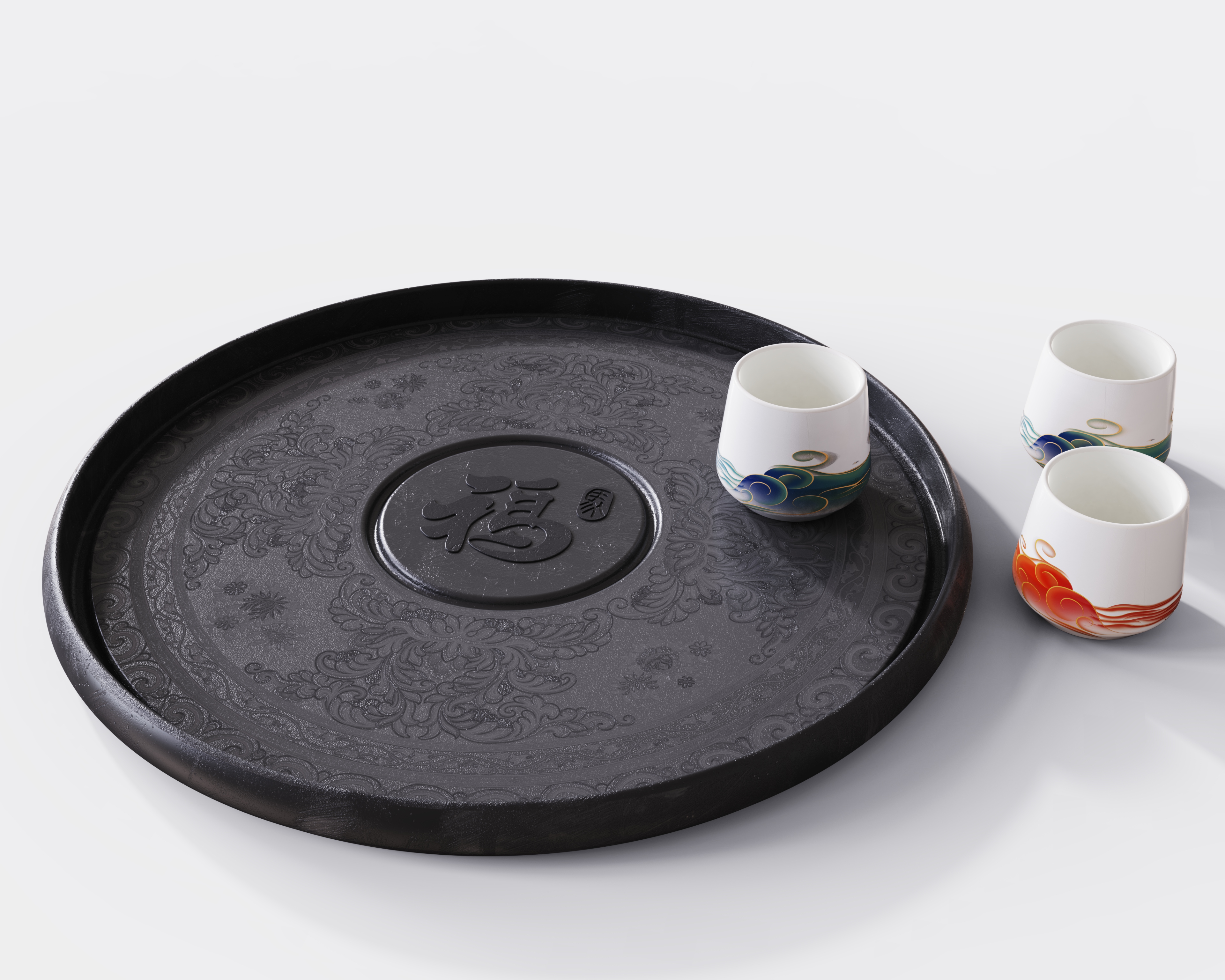 Arts and Crafts，Home Furnishing，tea tray，Cultural creation，glass，