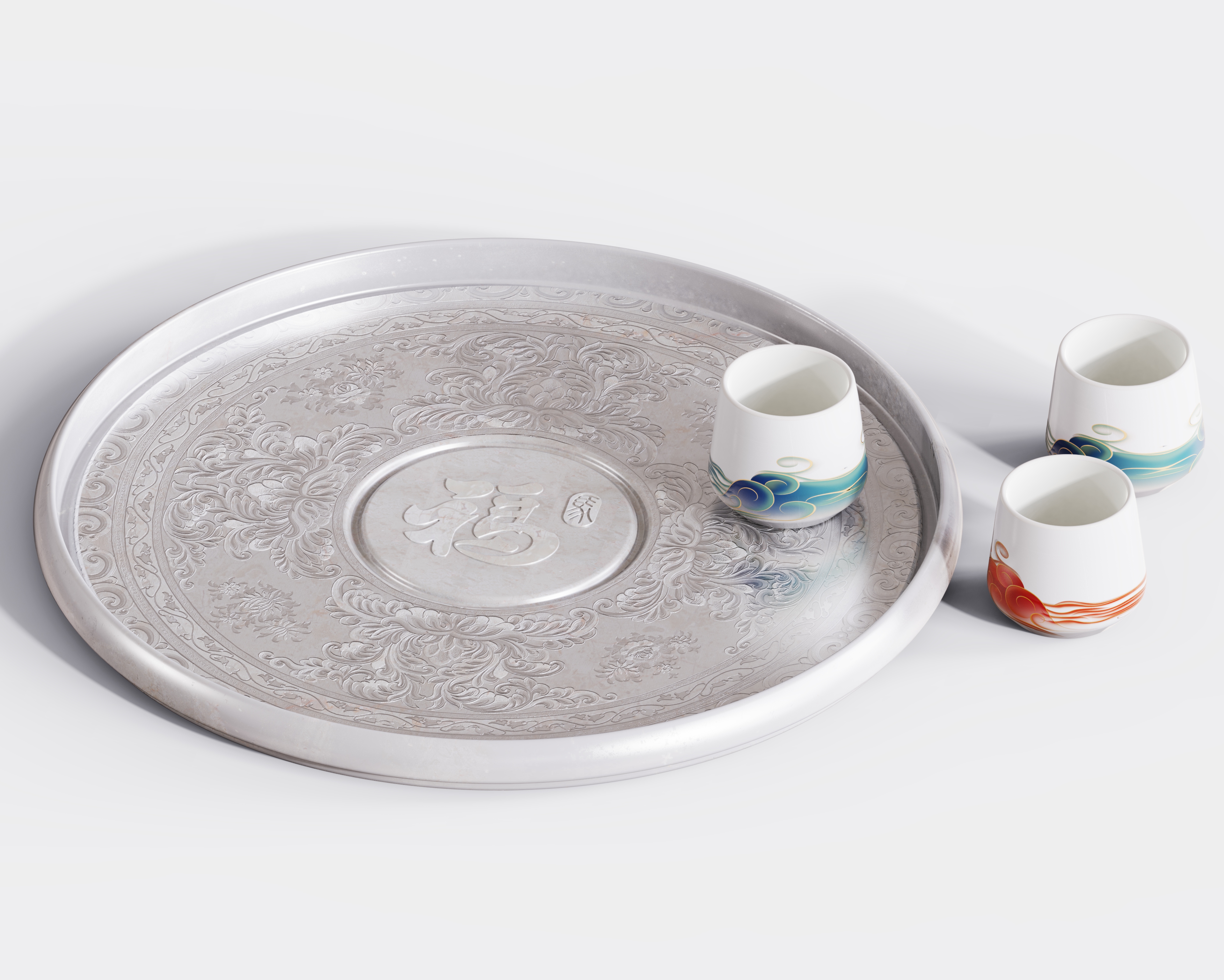 Arts and Crafts，Home Furnishing，tea tray，Cultural creation，glass，