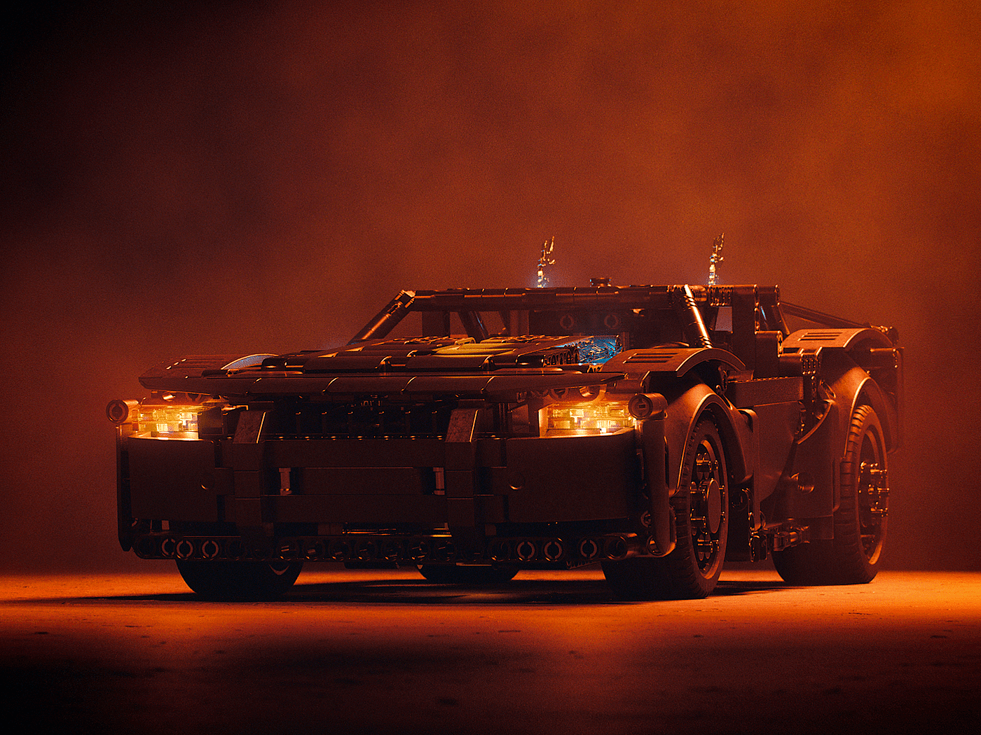 Lego，Batman，automobile，Render，BLENDER，Cinema 4D Redshift，Mecabricks，modeling，