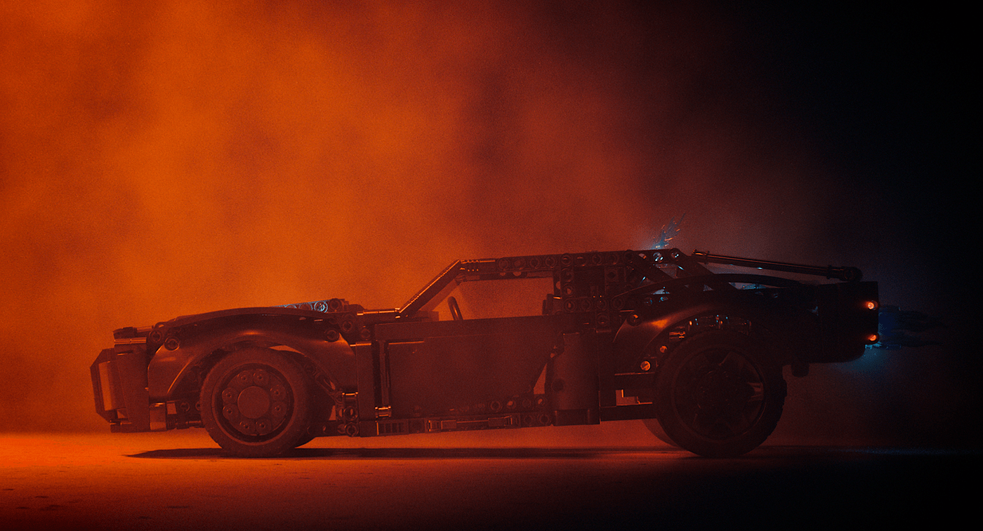Lego，Batman，automobile，Render，BLENDER，Cinema 4D Redshift，Mecabricks，modeling，