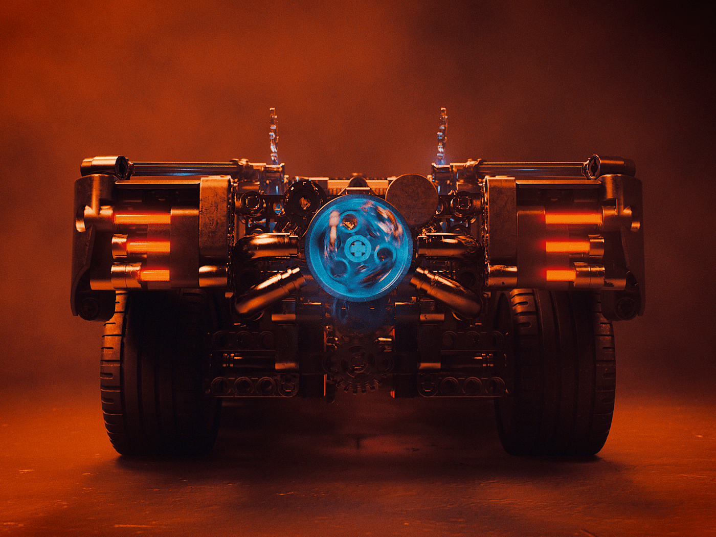 Lego，Batman，automobile，Render，BLENDER，Cinema 4D Redshift，Mecabricks，modeling，