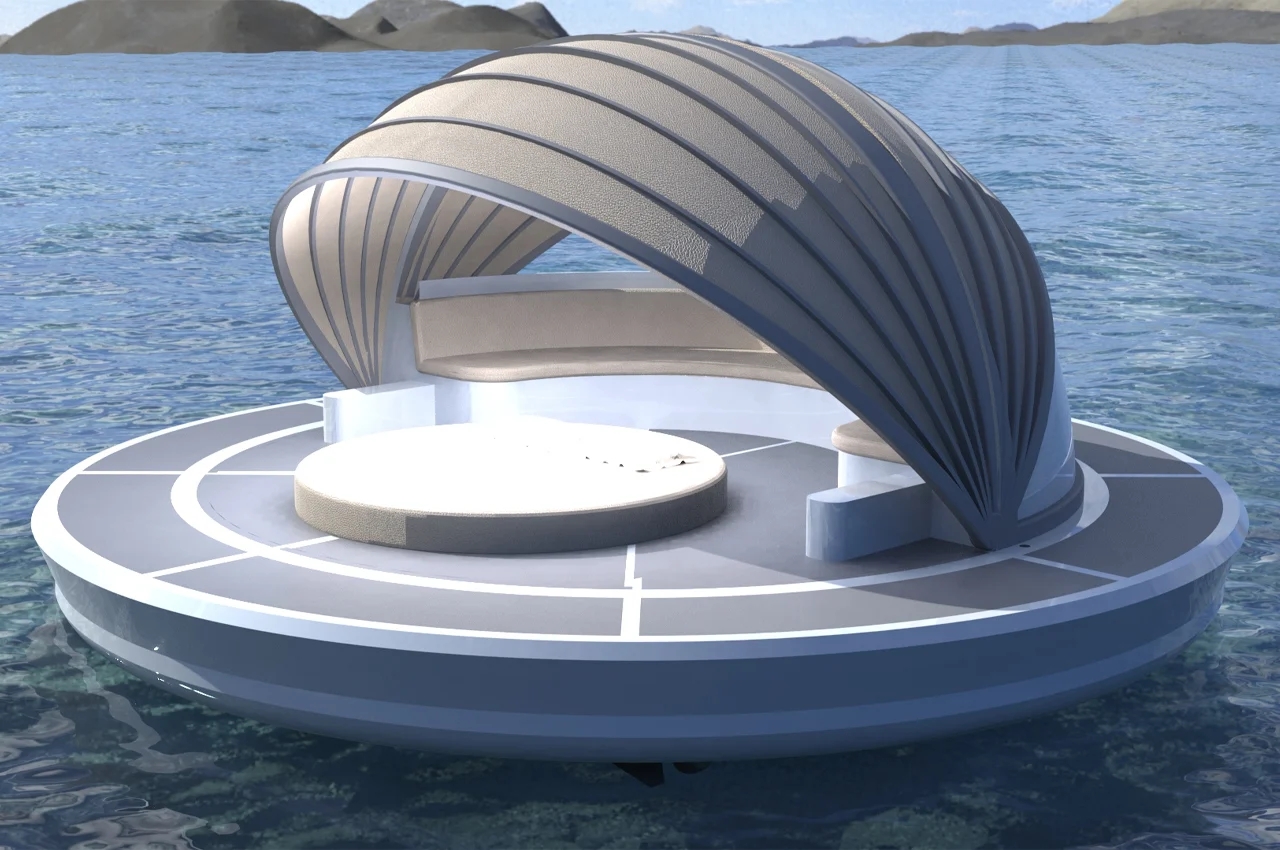 Floating device，Water hospitality，conceptual design，on vacation，