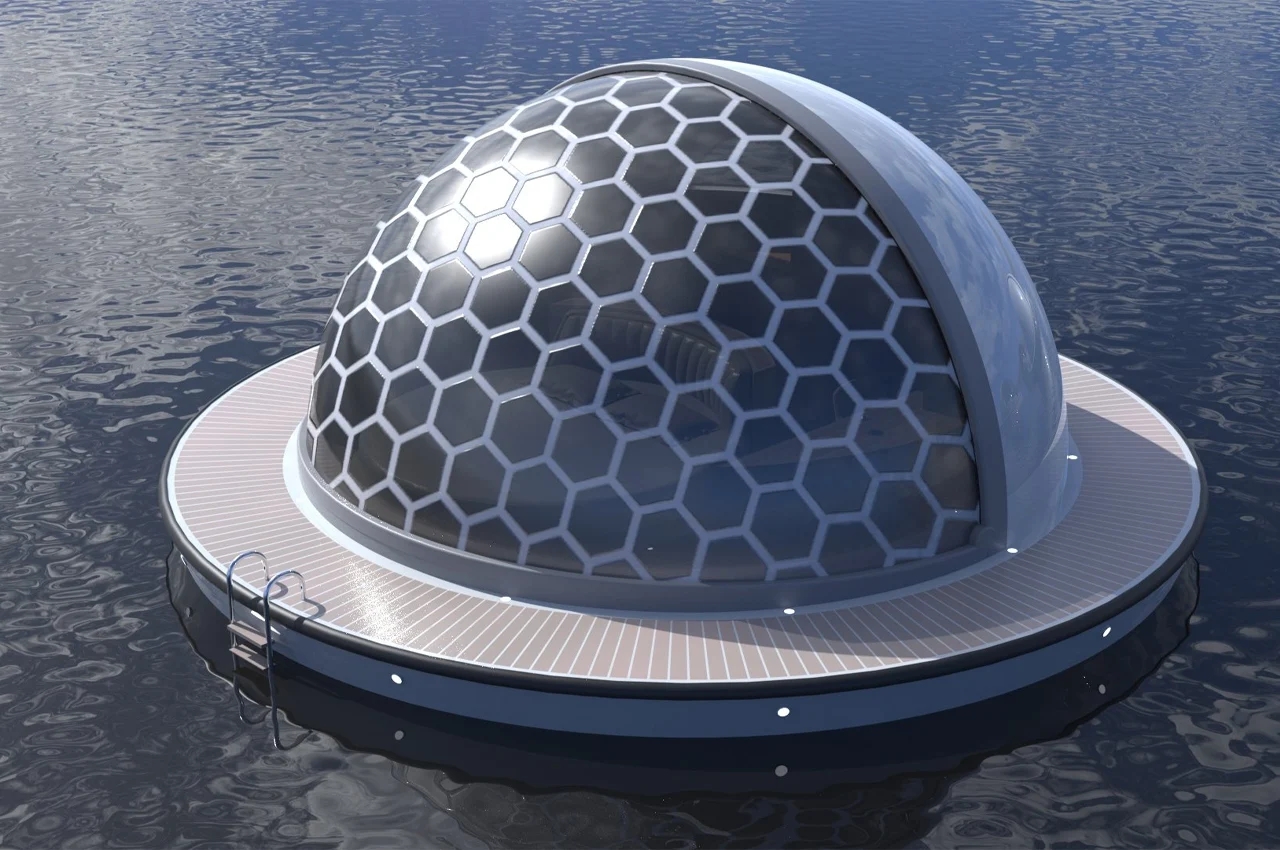 Floating device，Water hospitality，conceptual design，on vacation，