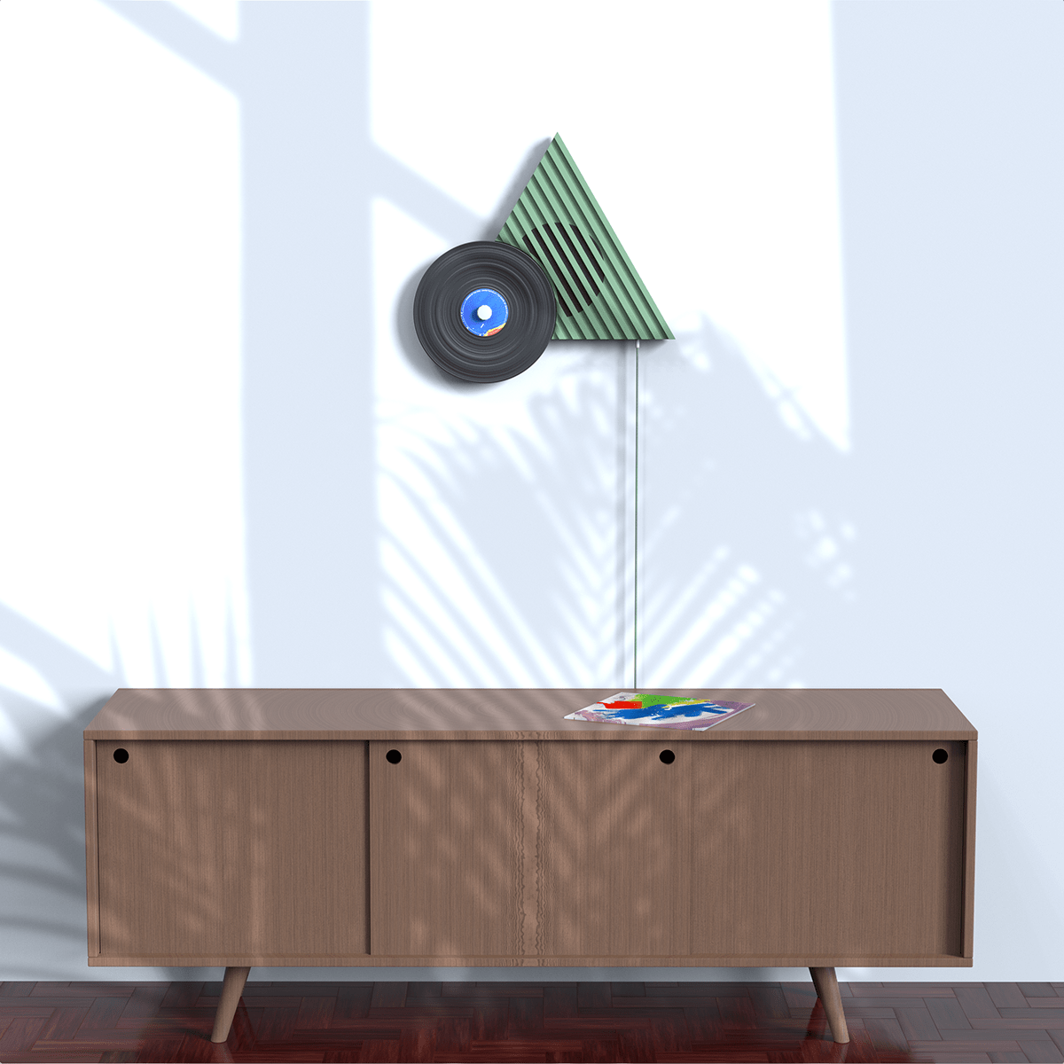 Black glue，jukebox，product design，turntable，Tessellate，