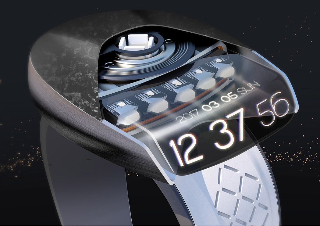 FUTURE FARADAY，Wrist watch，product design，industrial design，