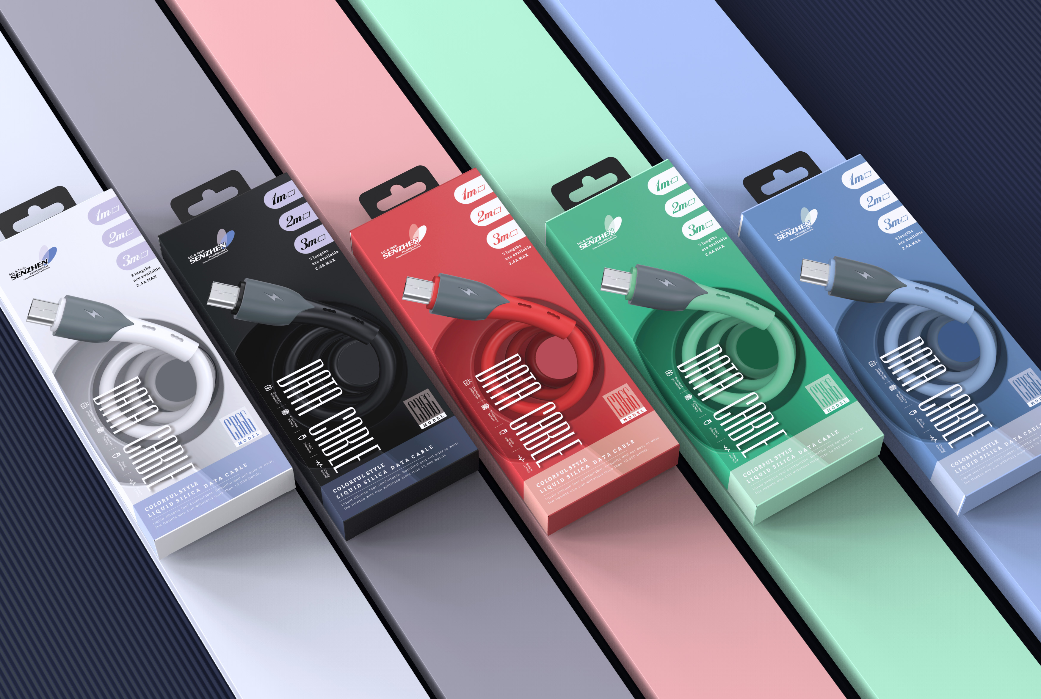 data line，3C digital，packing design，Digital electronics，Data line packaging，Mobile phone peripheral，online retailers，