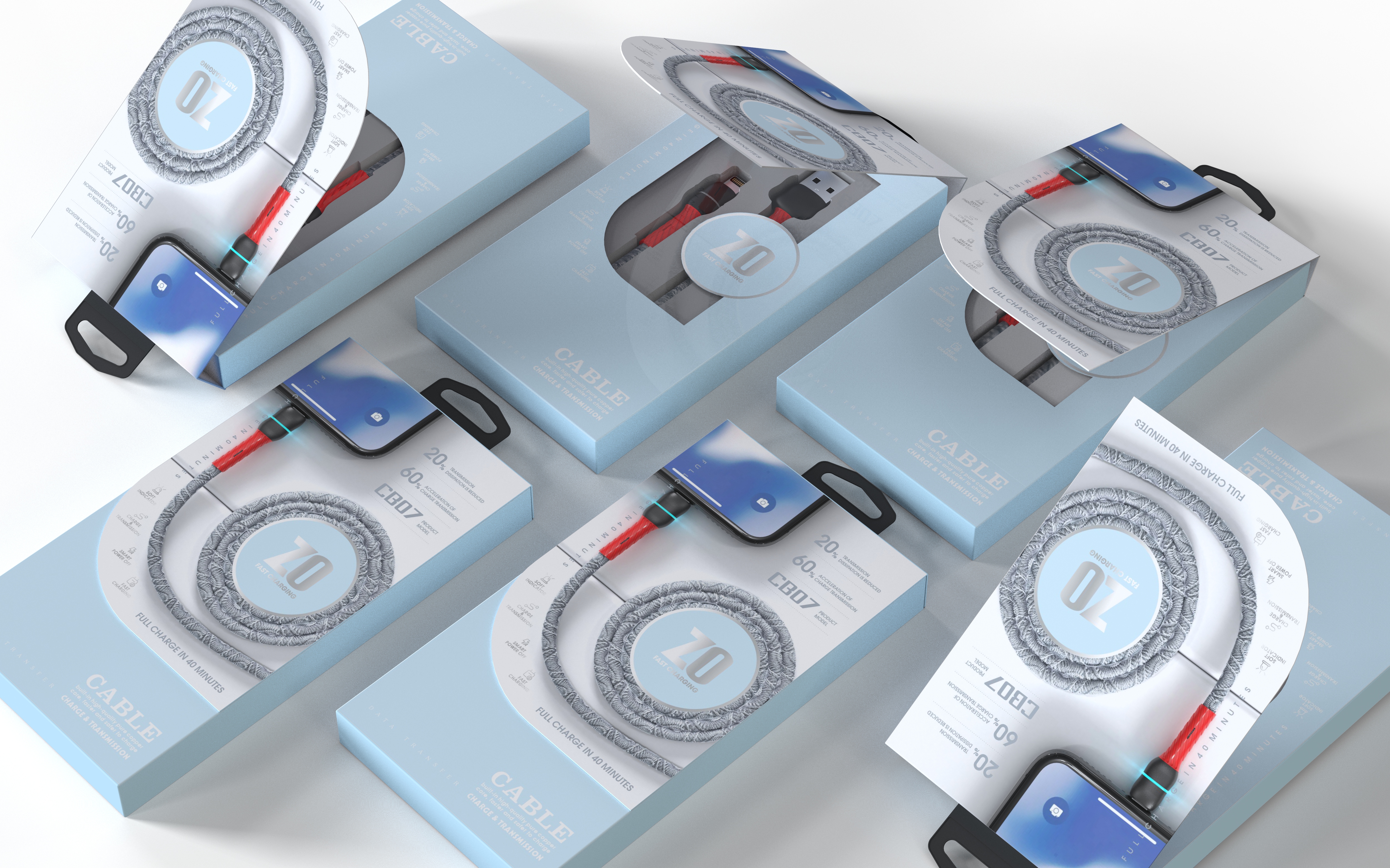 data line，3C digital，packing design，Digital electronics，Data line packaging，Mobile phone peripheral，online retailers，