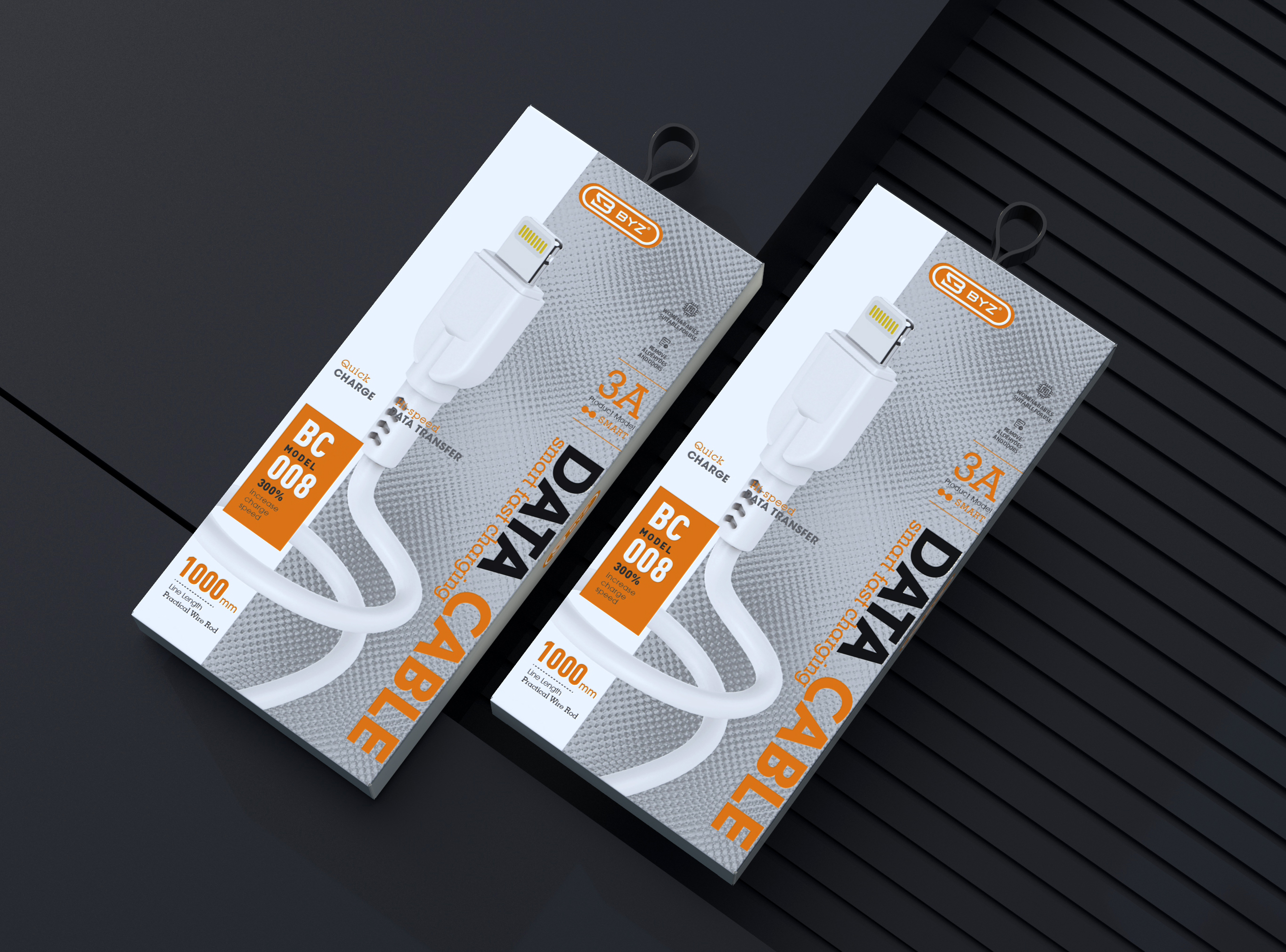 data line，3C digital，packing design，Digital electronics，Data line packaging，Mobile phone peripheral，online retailers，