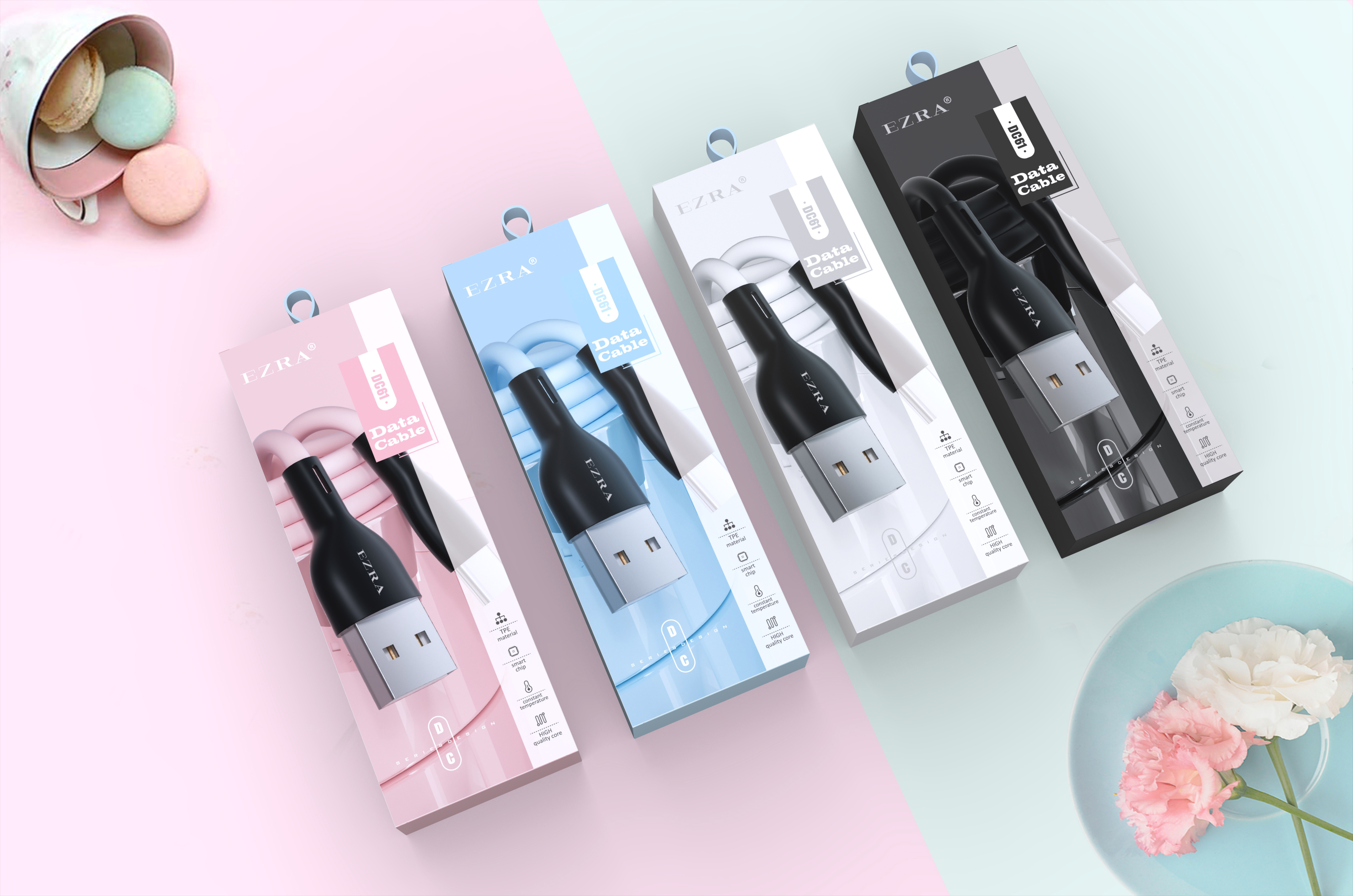 data line，3C digital，packing design，Digital electronics，Data line packaging，Mobile phone peripheral，online retailers，