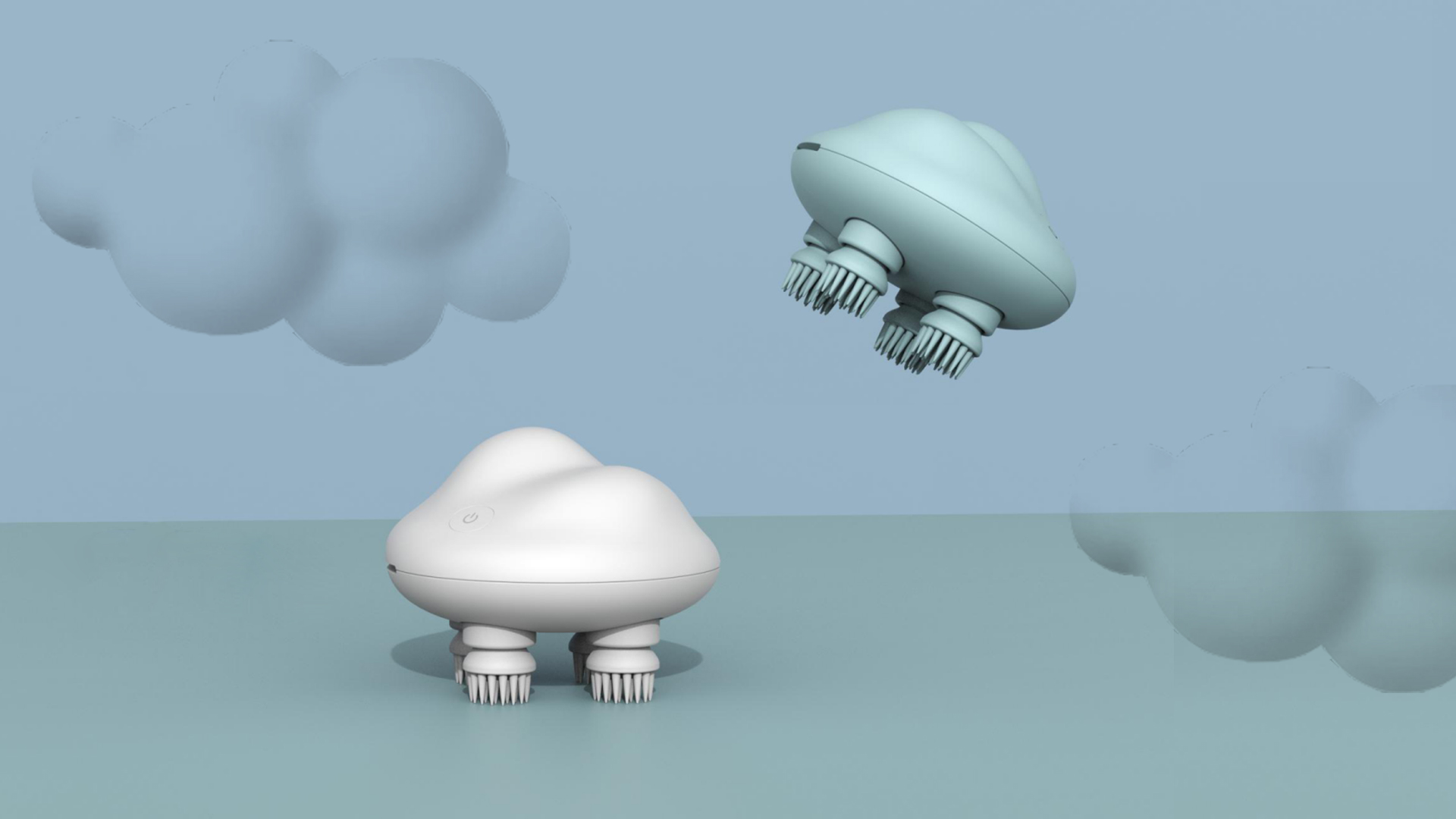 Head massage, pet massage，