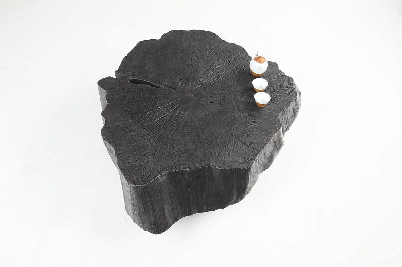 North American Red Oak，Log annual rings，Solid wood carbonization，North American Creative Furniture，