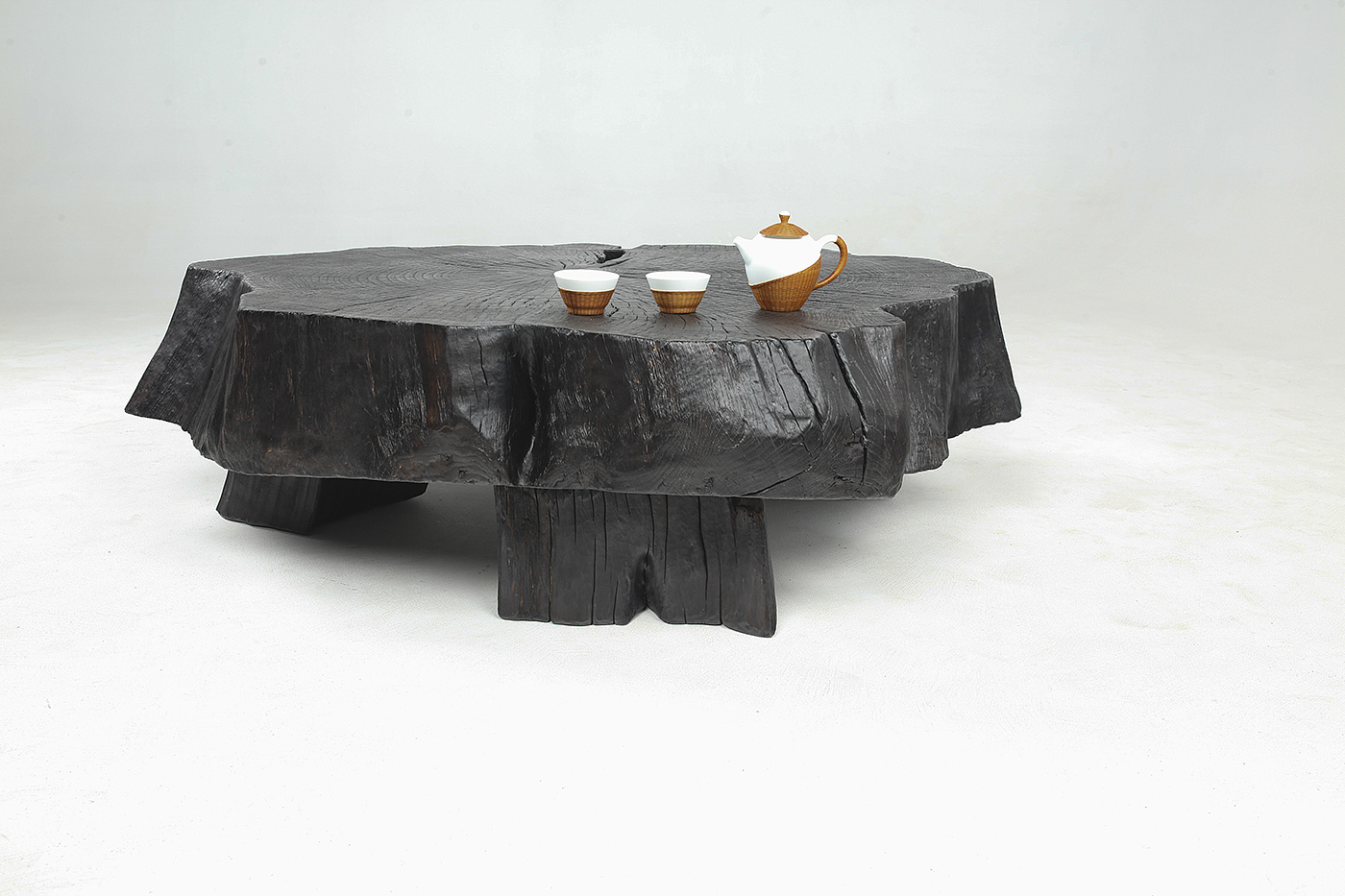 North American Red Oak，Log annual rings，Solid wood carbonization，North American Creative Furniture，
