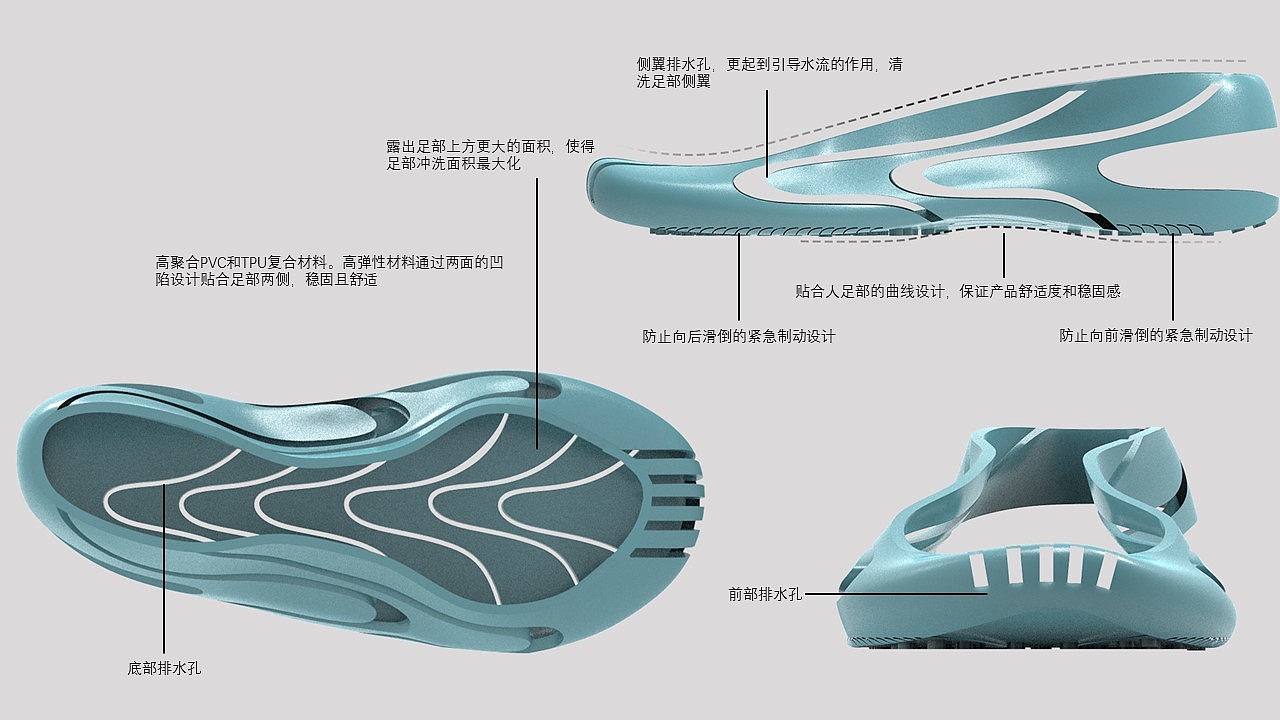 slipper，non-slip，bionics，aged，
