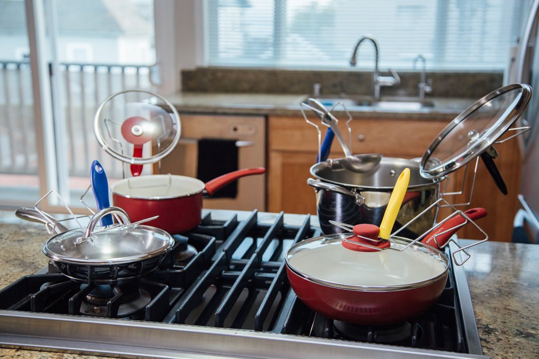 LidSitter，Pot cover frame，Kitchenware，product design，