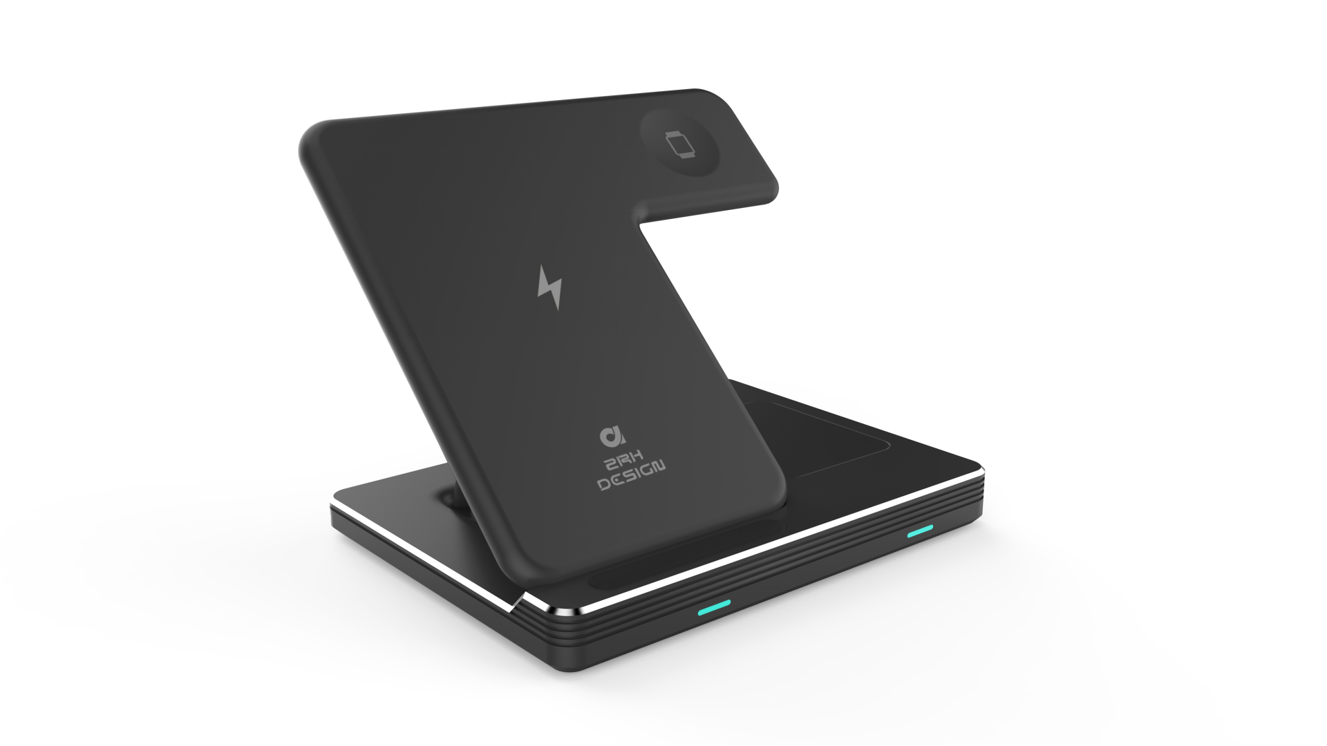 Three-in-one Wireless Charging Design，Wireless charging，Charger design，product design，Folding design，