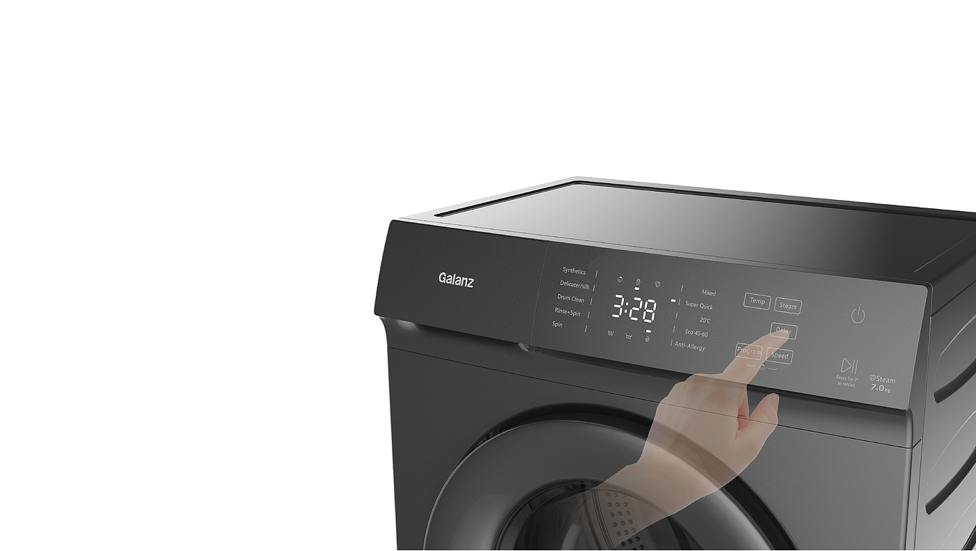 Home appliance design，Steam sterilization and mite removal，Washing machine，