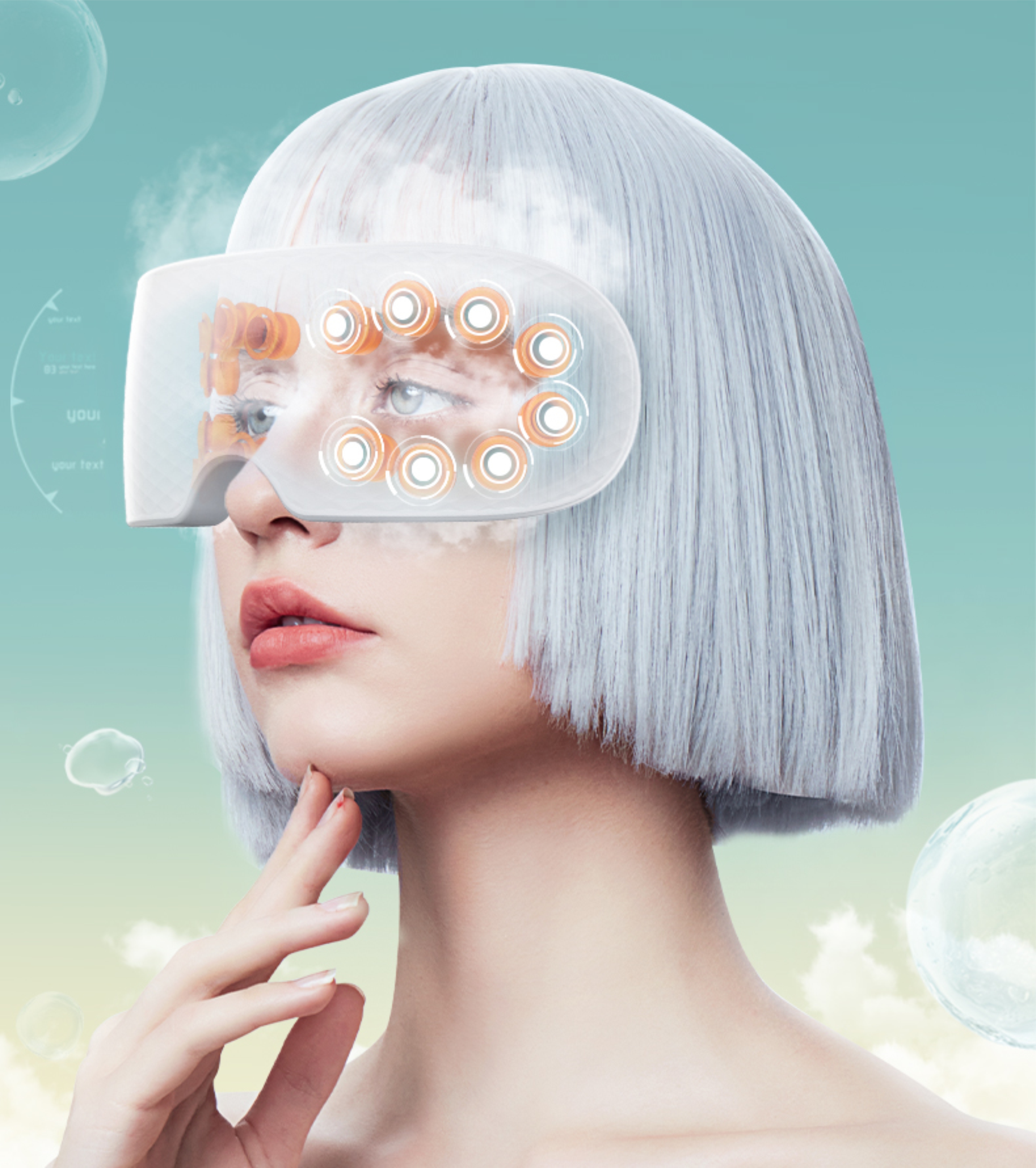 Eye massage instrument，