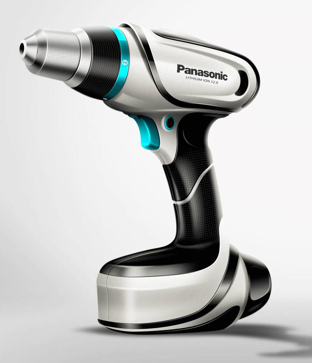 industrial design，Electric tool，hold，Electric drill，Panasonic，