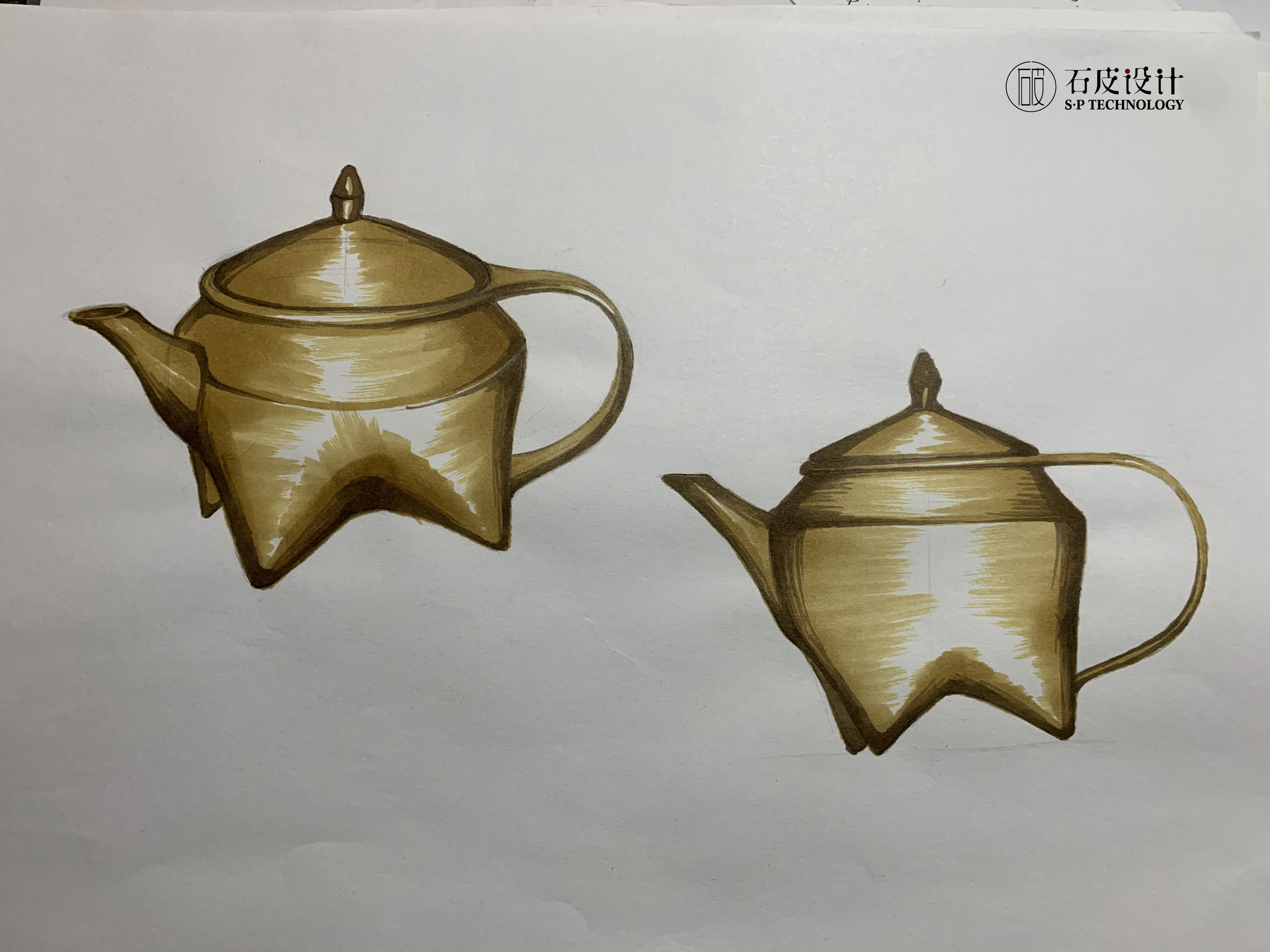 product design，Appearance design，conceptual design，Tea set design，