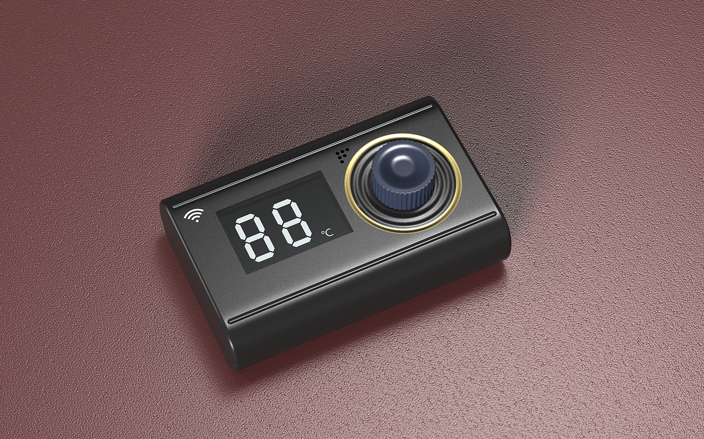 Remote control，Remote control of parking heater，Appearance design，product design，Rhino modeling，Keyshot rendering，