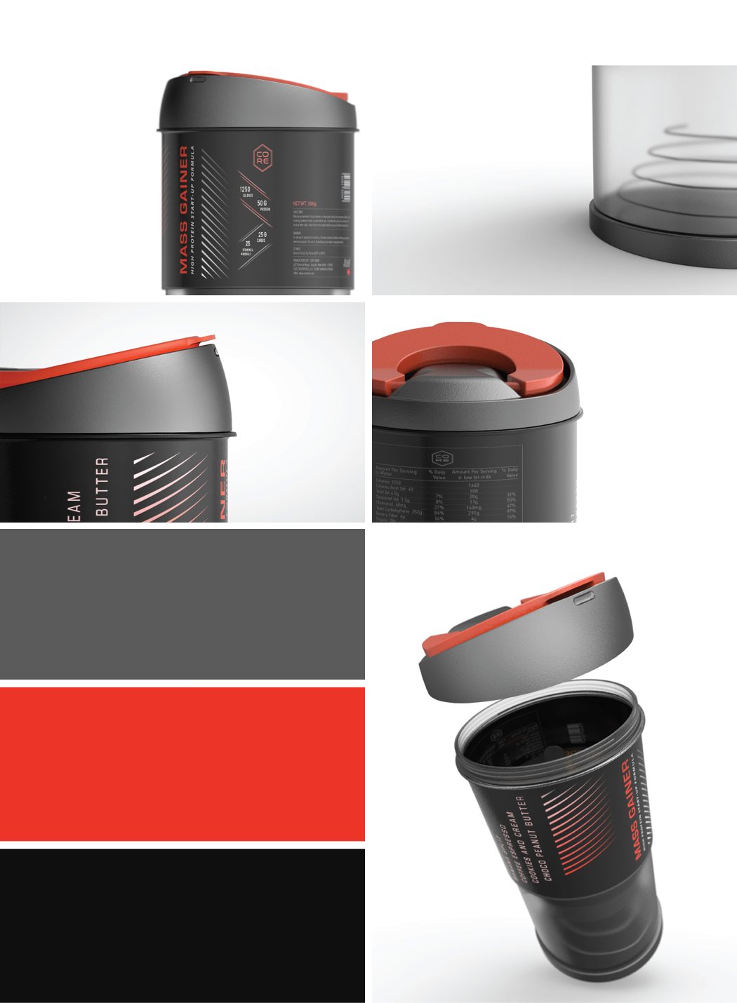 MASS GAINER，Protein bottle，product design，industrial design，
