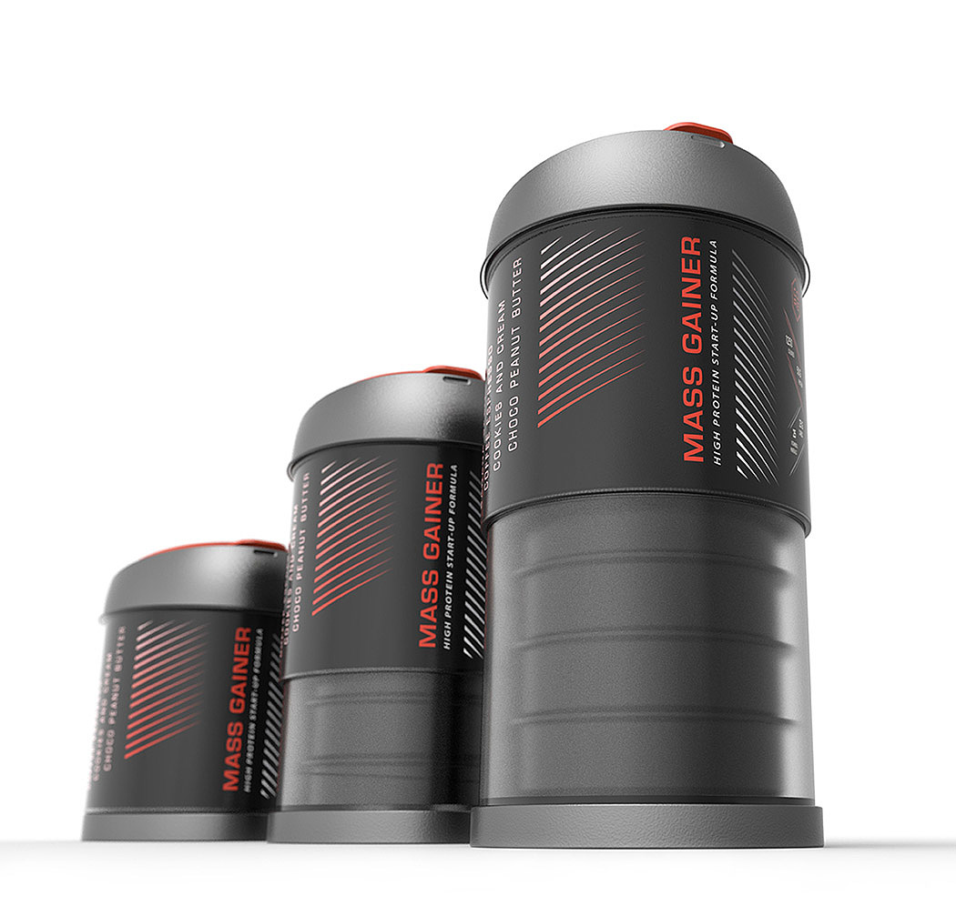 MASS GAINER，Protein bottle，product design，industrial design，