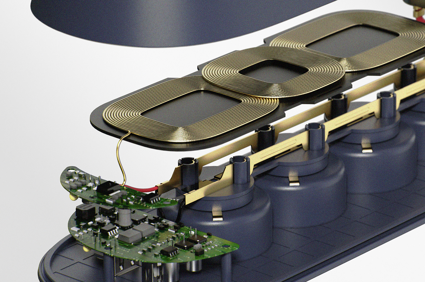 Power supply board，industrial design，product design，wireless charger ，